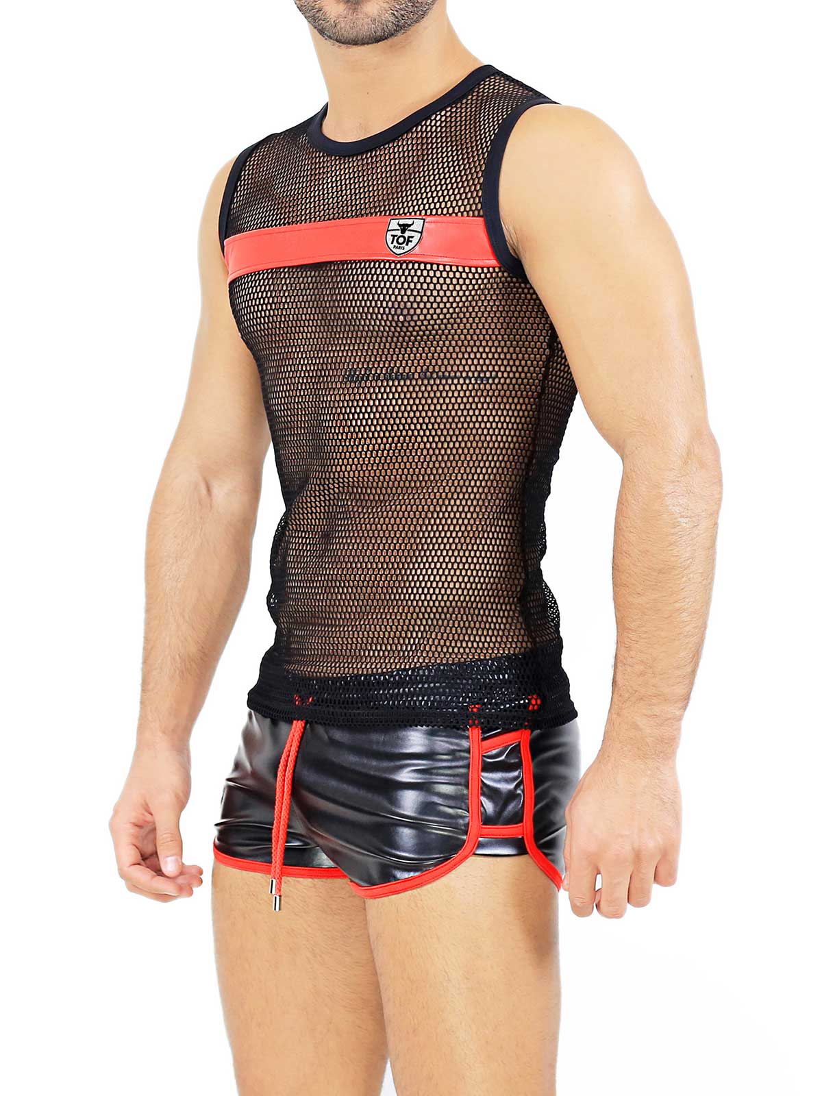 Brunos \  \ TOF Paris \ Tank Top Spartacus | Black/Red