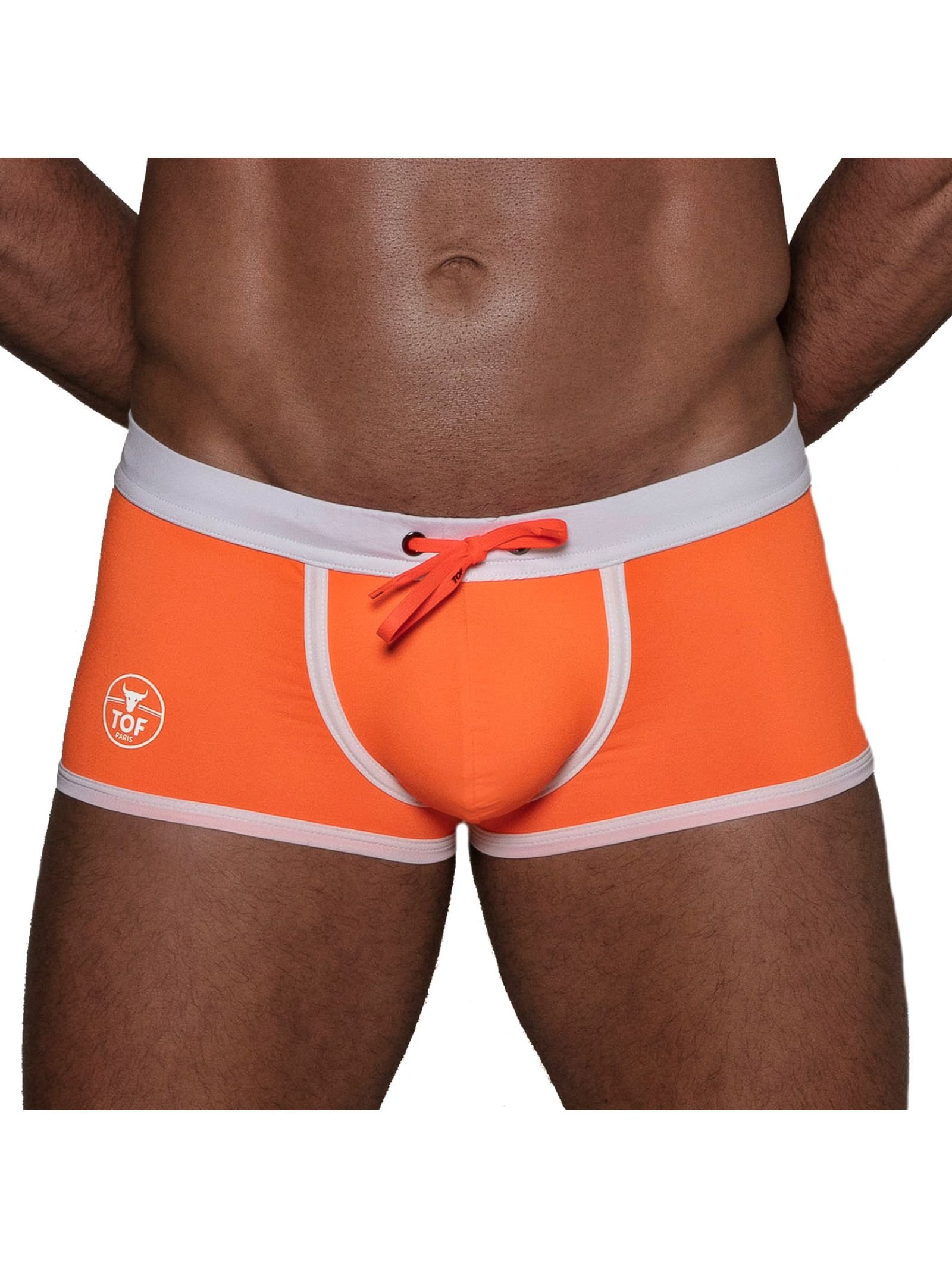 Boxer Trunks Neon Swimwear | Orange 