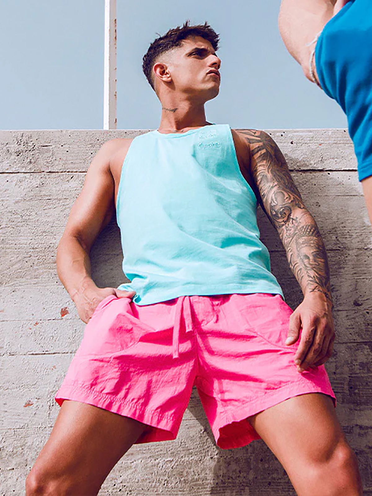 Brunos \ Neu \ Supawear \ Racer Back Singlet | Turquoise