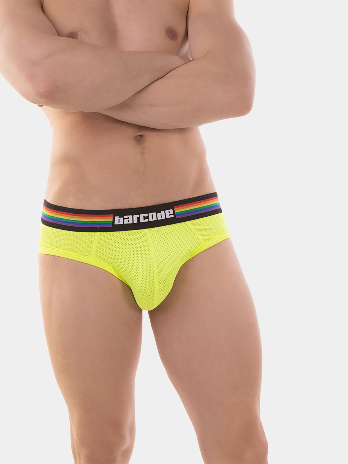 Brunos \ Pride Fashion \ Barcode Berlin \ Brief Pride | Neongreen