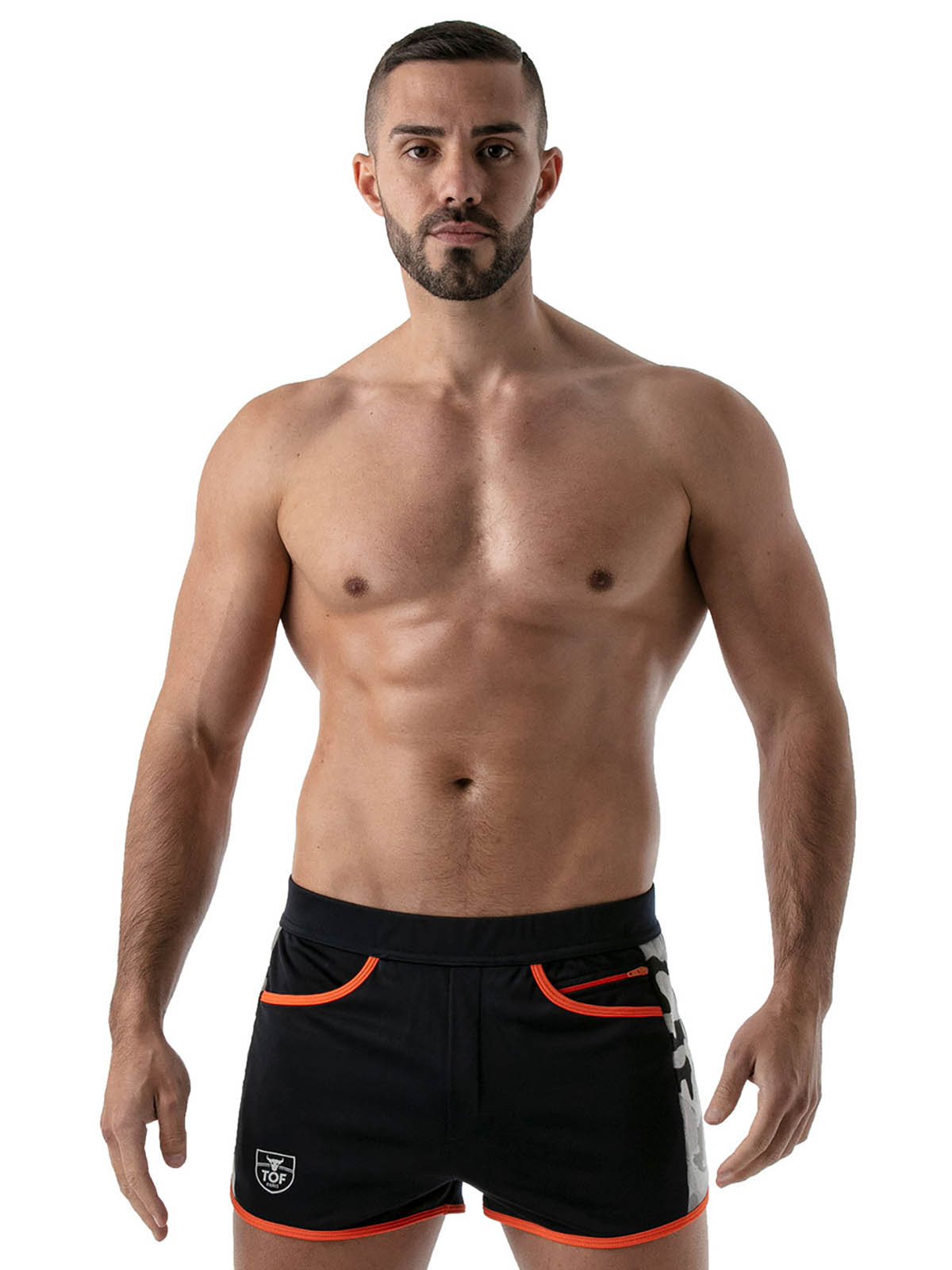 Brunos \  \ TOF Paris \ Camo Gym Shorts | Navy