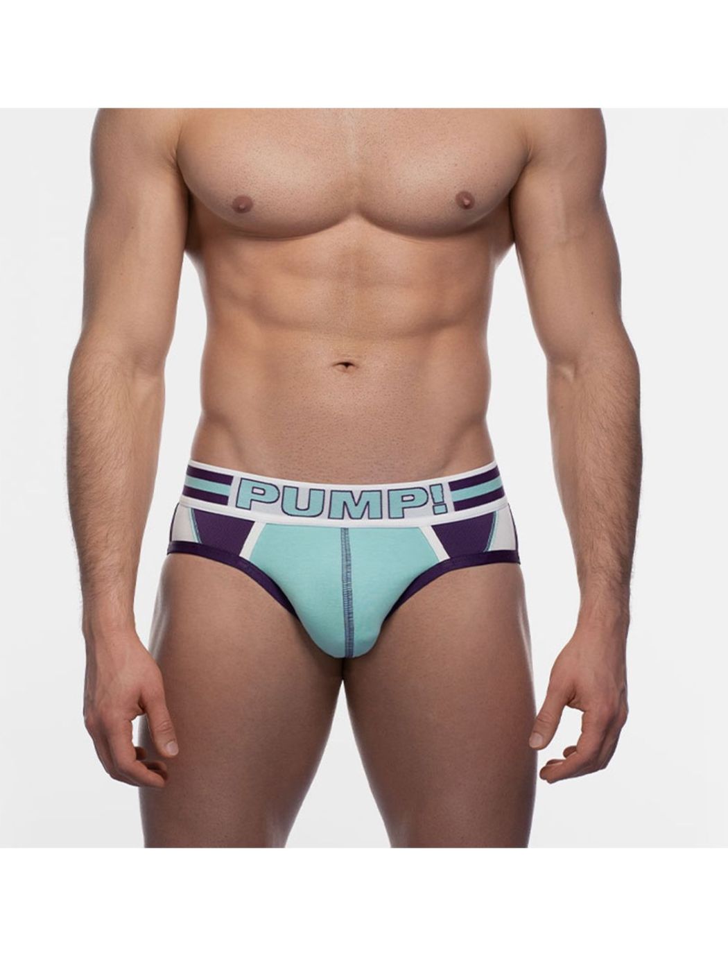 Brunos \  \ PUMP! \ PUMP! Activate Sportboy Brief  | Cream/Deep Purple/Retro Teal