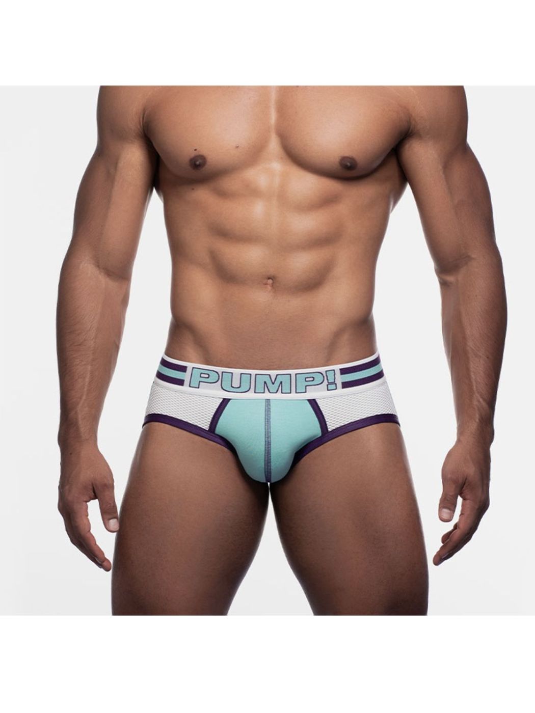 Brunos \ Jocks \ PUMP! \ PUMP! Activate Sportboy Jock | Cream/Deep Purple/Retro Teal
