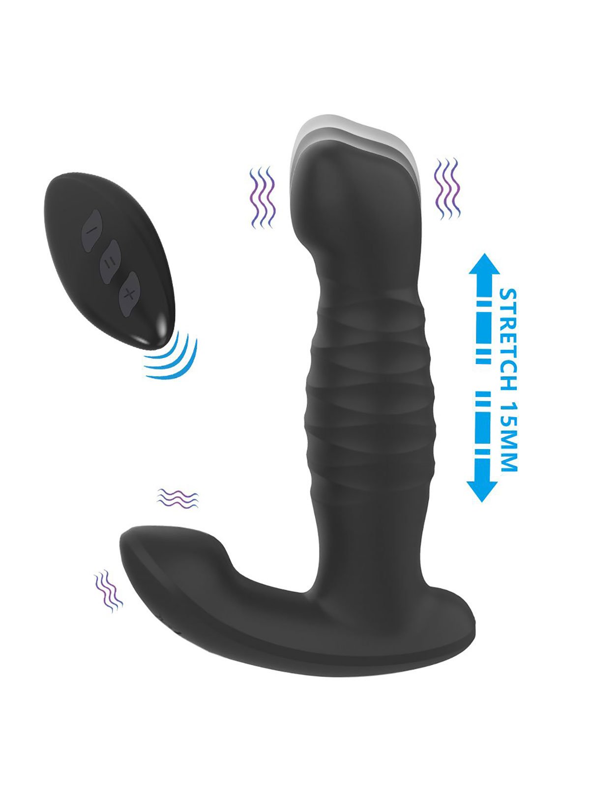 Plug Prostata Massage | 16,5 x 3,5 cm | Black