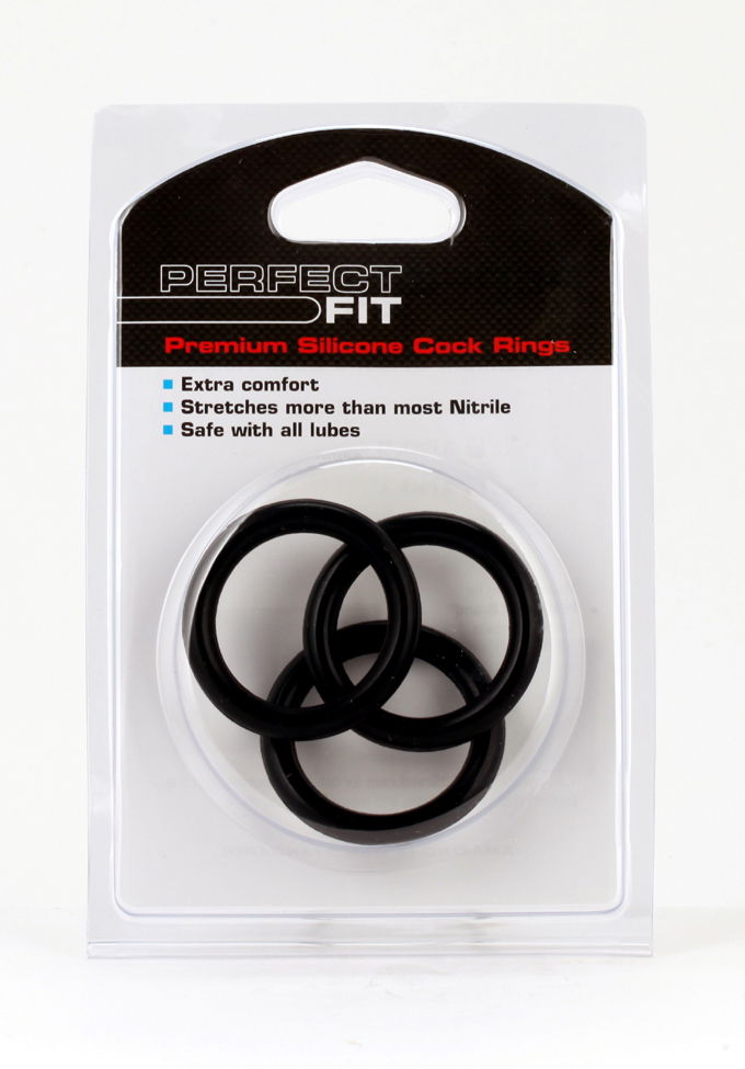 Brunos \ Silikon \ Perfect Fit \ Perfect Fit Premium Silicone Cock Ring 3er Set
