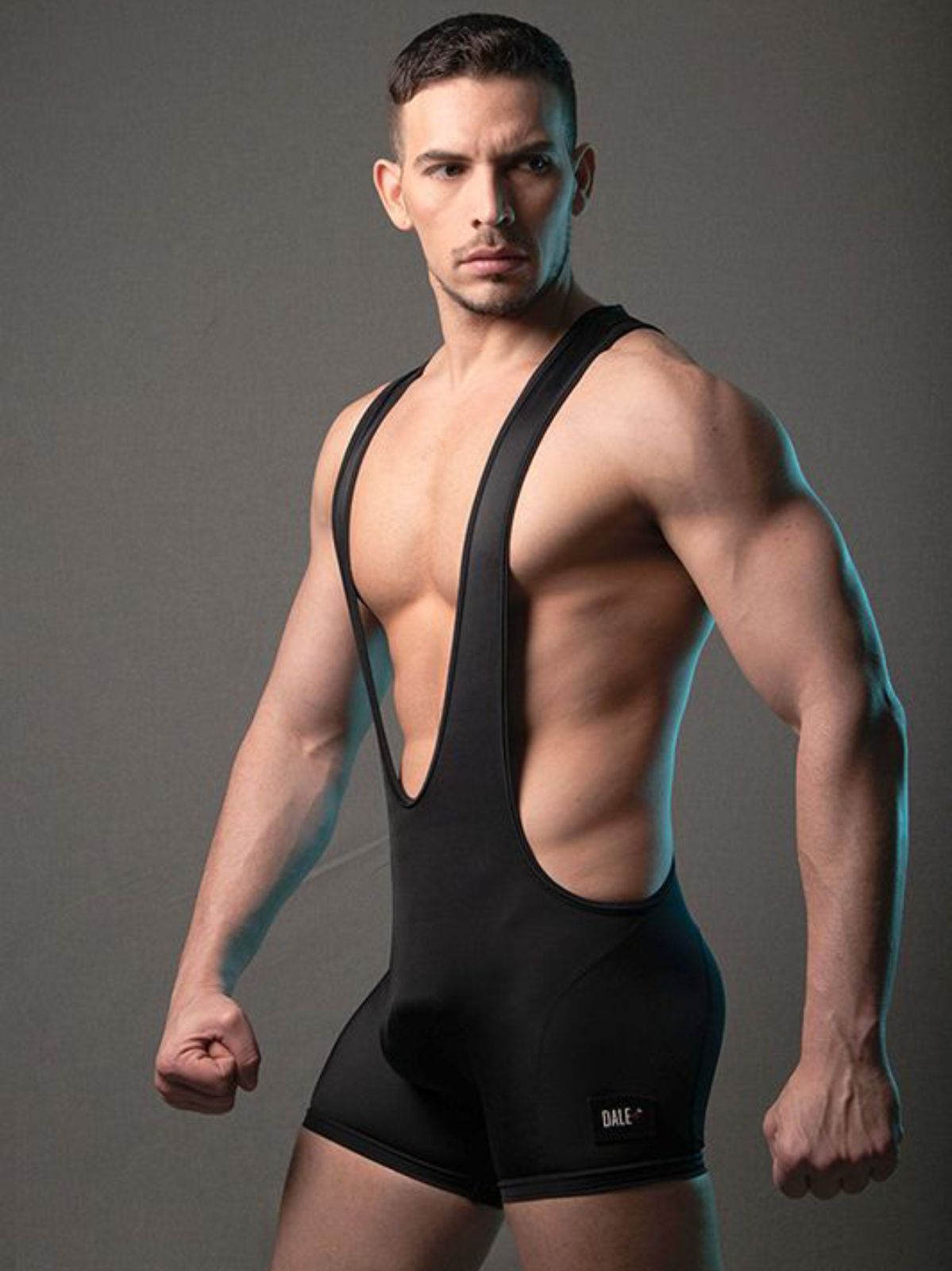 Top Up Wrestler - Singlet | Black