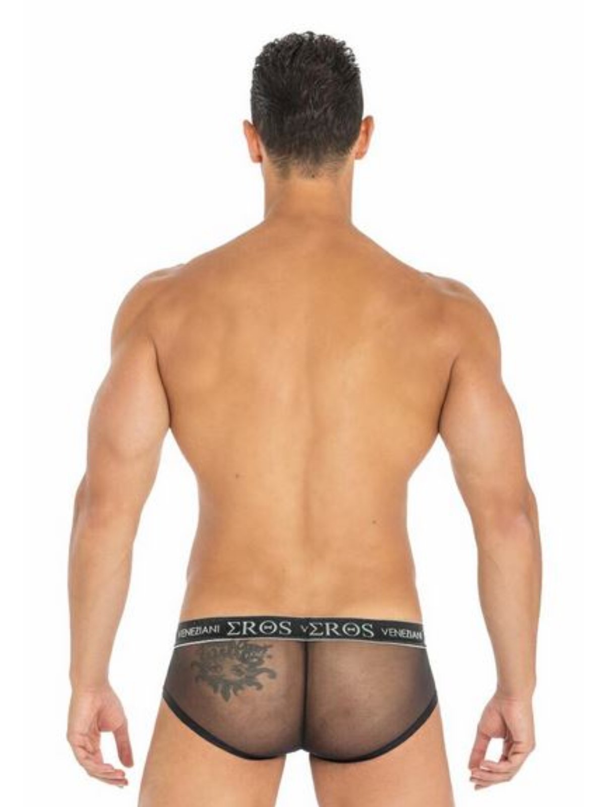 Brunos \ Eros Veneziani \ Eros Veneziani \ Brief Push-Up Tulle & Geometric | Black