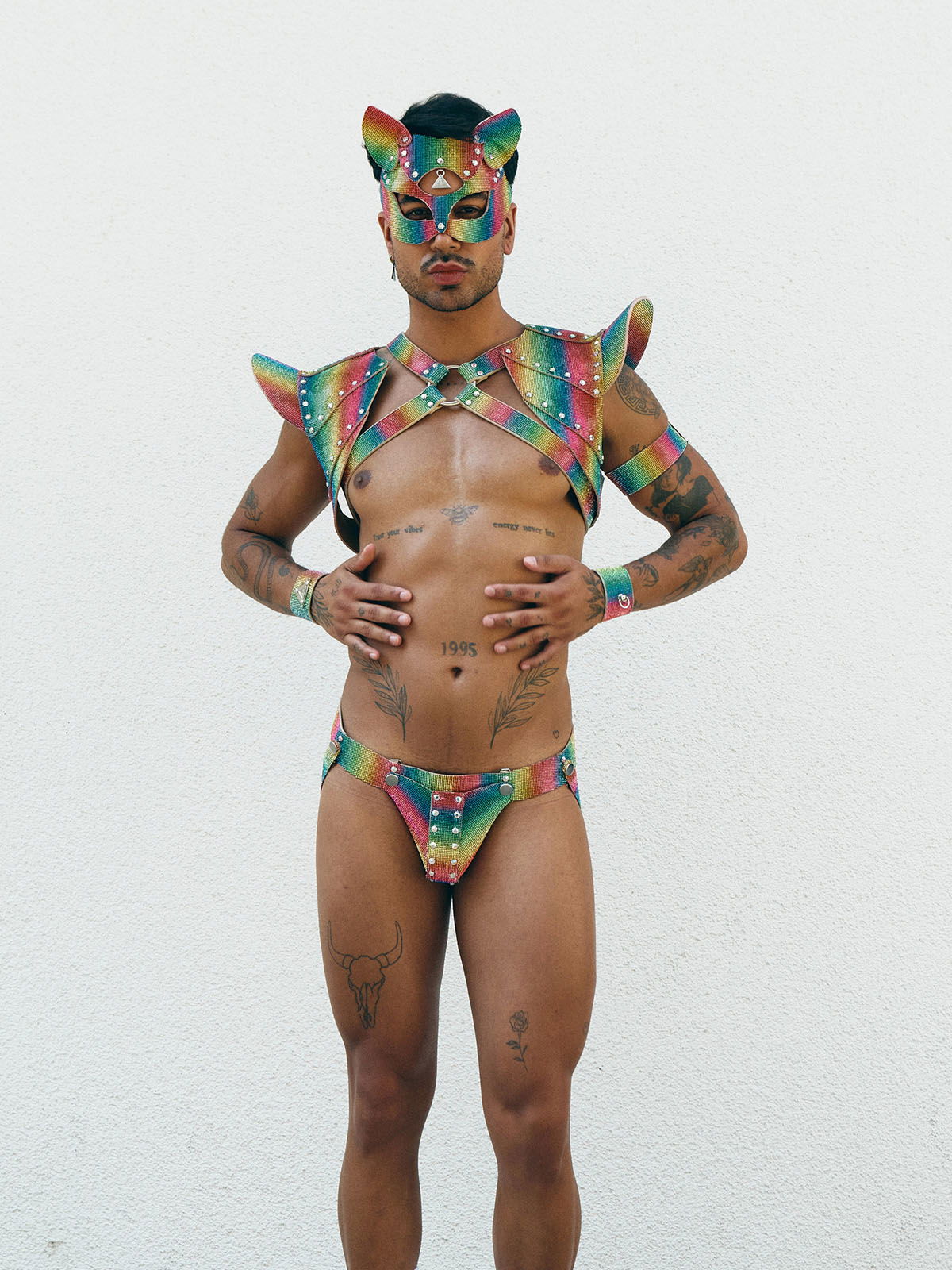 Brunos \ NEU \ Lorand Lajos \ Kitty Mask Crystal | Rainbow