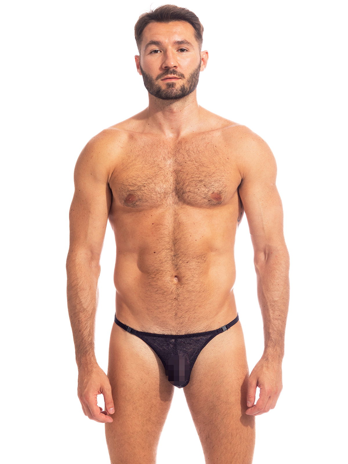 Brunos \ Strings | Tangas | Thongs \ L'homme Invisible \ Striptease Thong Desirs Nocturnes | Black