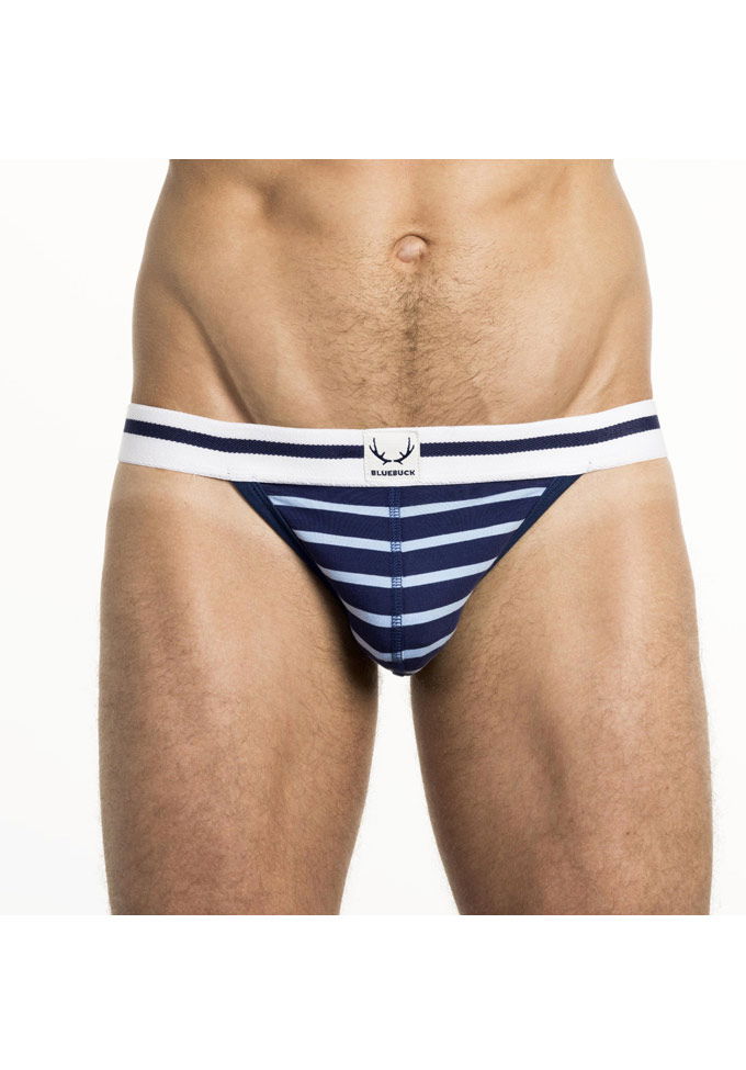 Jockstrap Nautical Stripes | Navy/White Jockstrap Nautical Stripes | Navy/White