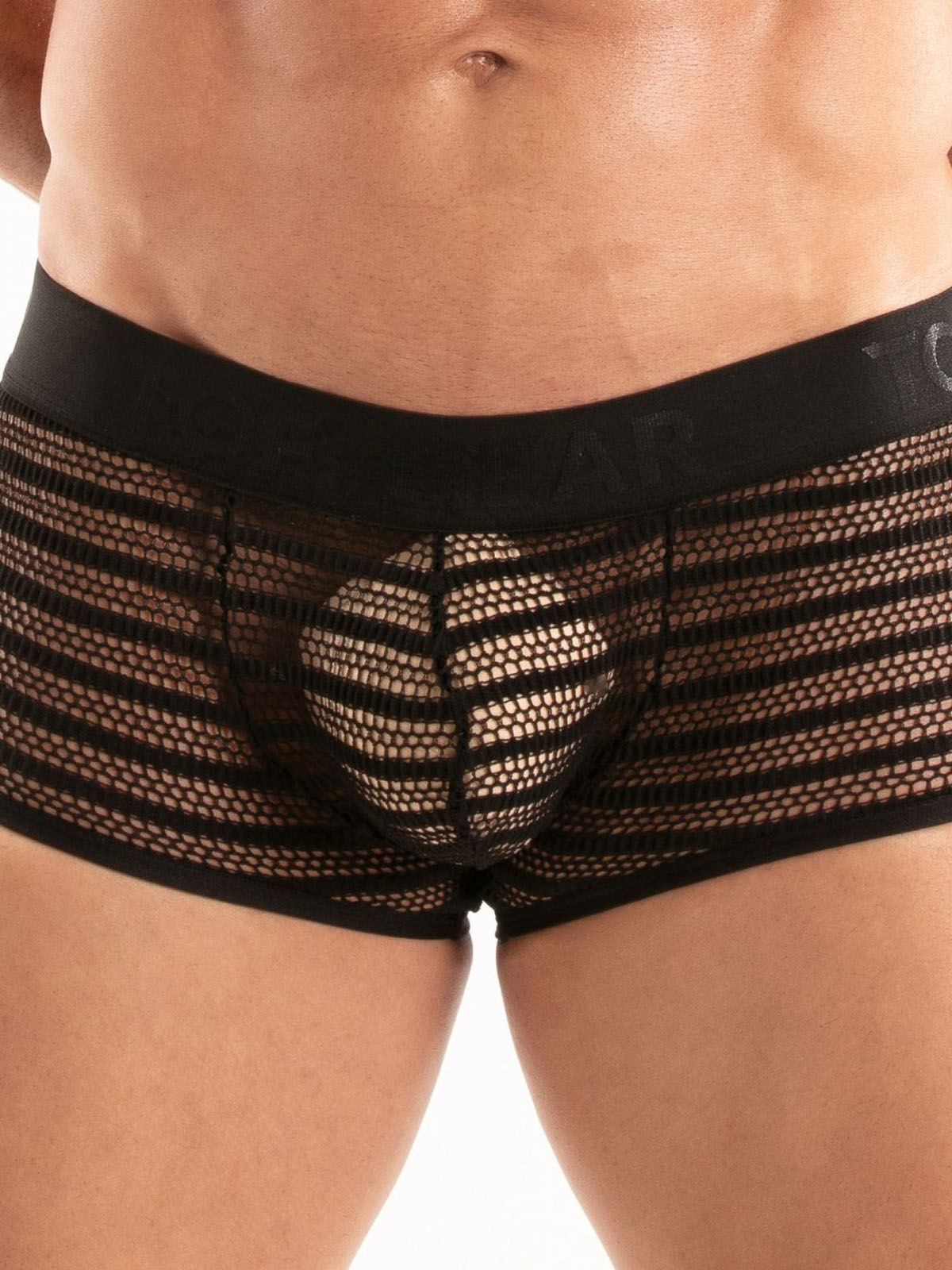 Brunos \ Boxer | Trunks \ TOF Paris \ Sheer Mykonos Backless Trunk | Black