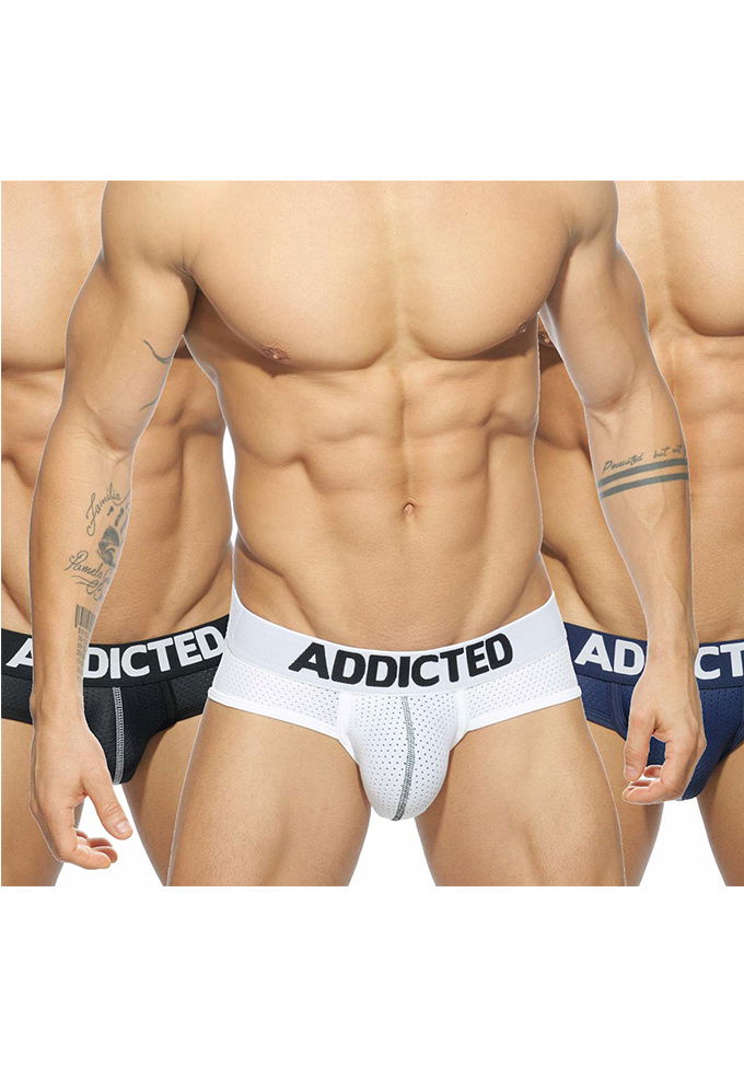 Brunos \  \ Addicted \ Addicted 3er Pack Mesh Brief