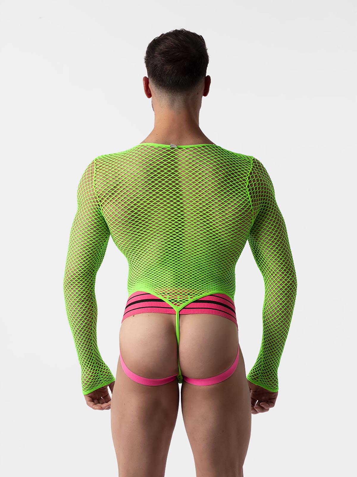 Brunos \ NEU \ Barcode Berlin \ Fishnet Body Como | Neongreen