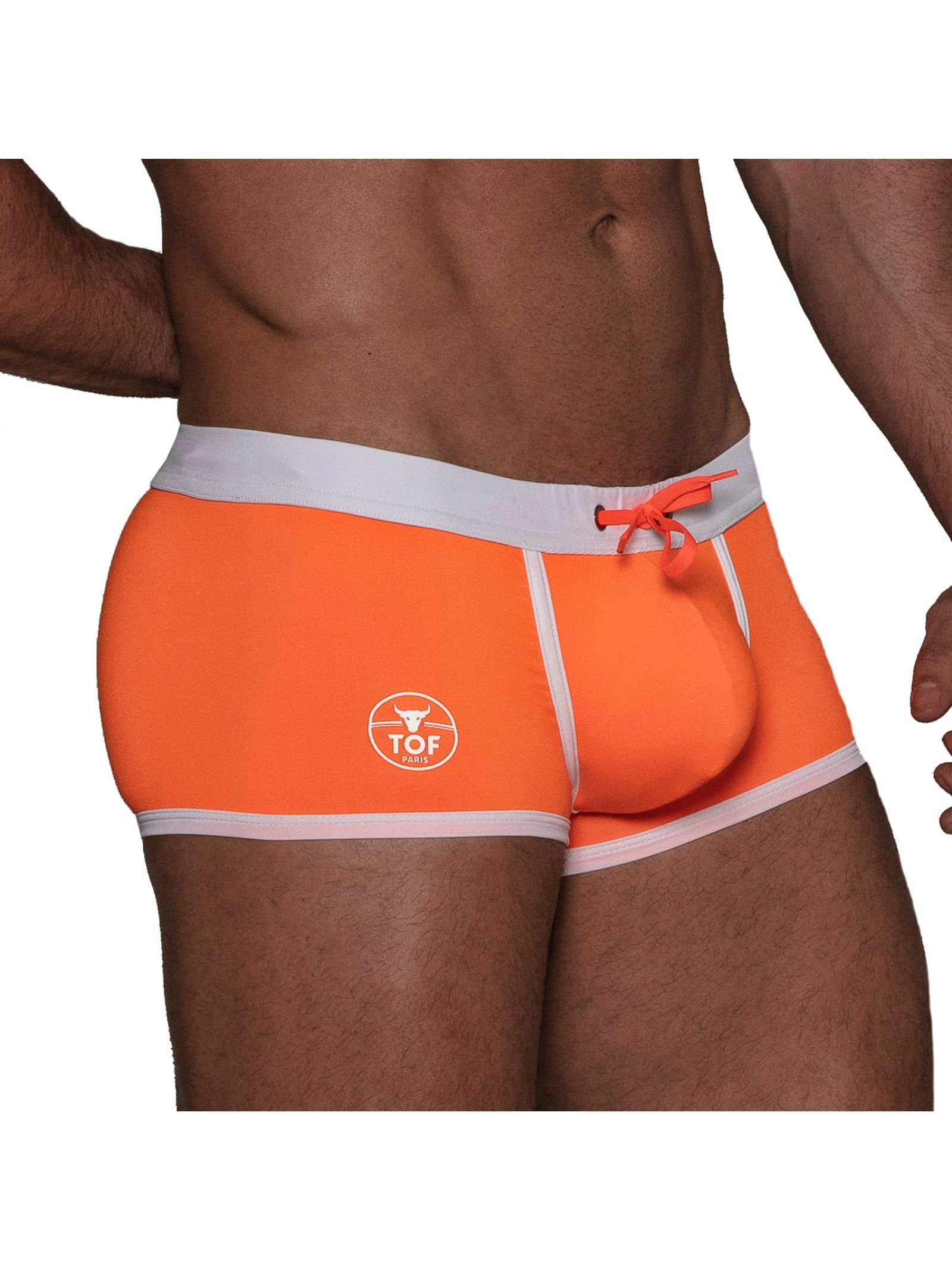 Boxer Trunks Neon Swimwear | Orange 