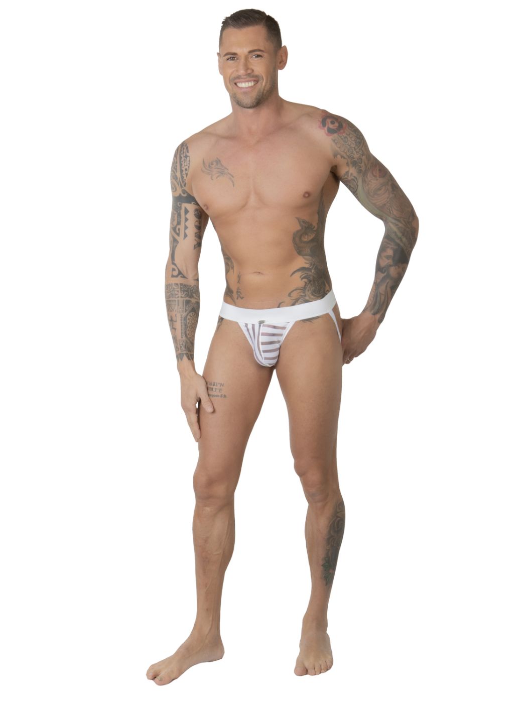 Brunos \ Jocks \ Eros Veneziani \ Jock Stripes | White 