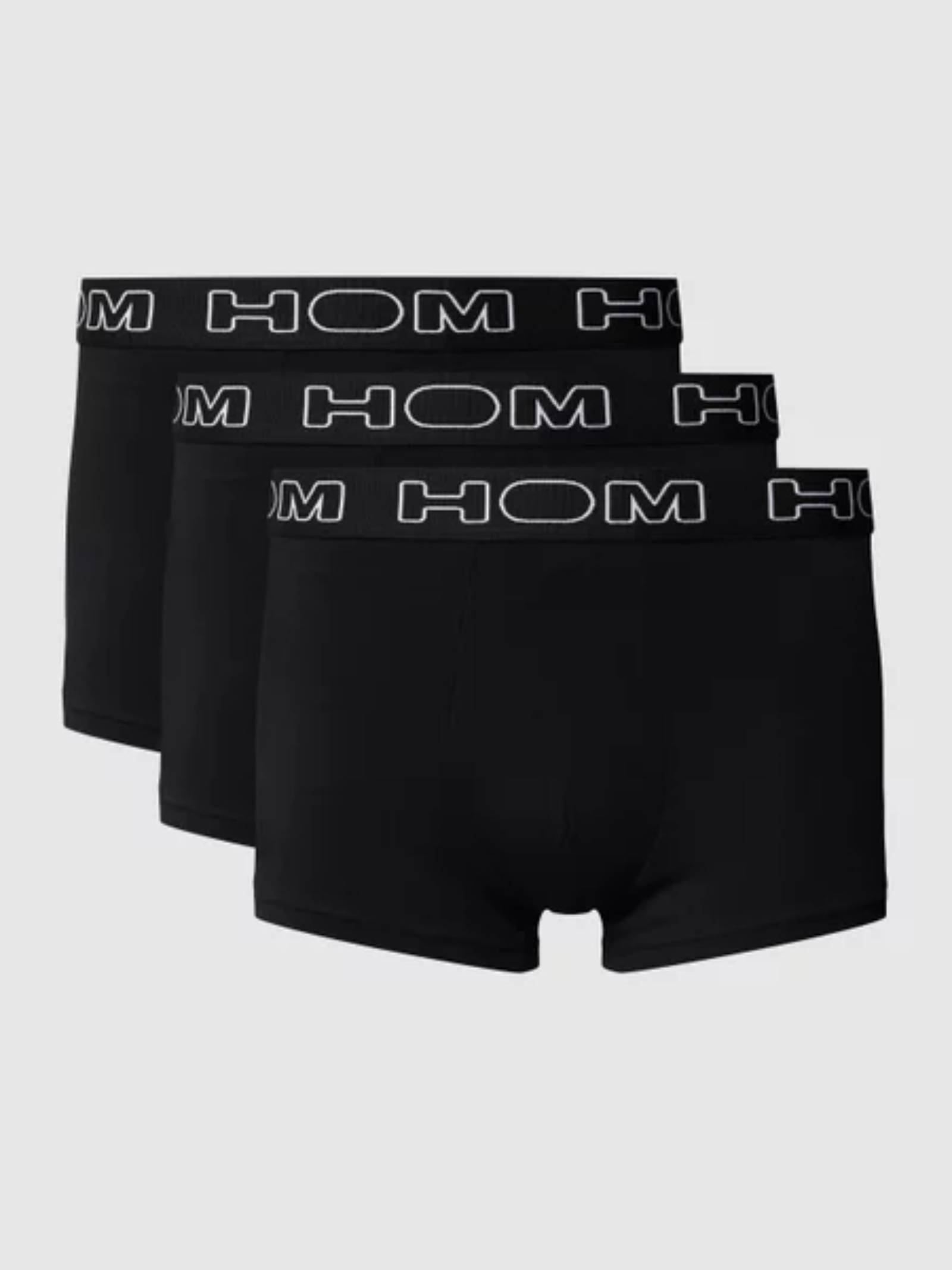 Brunos \ Boxer | Trunks \ HOM \ HOM Boxer Brief 3-Pack | Black