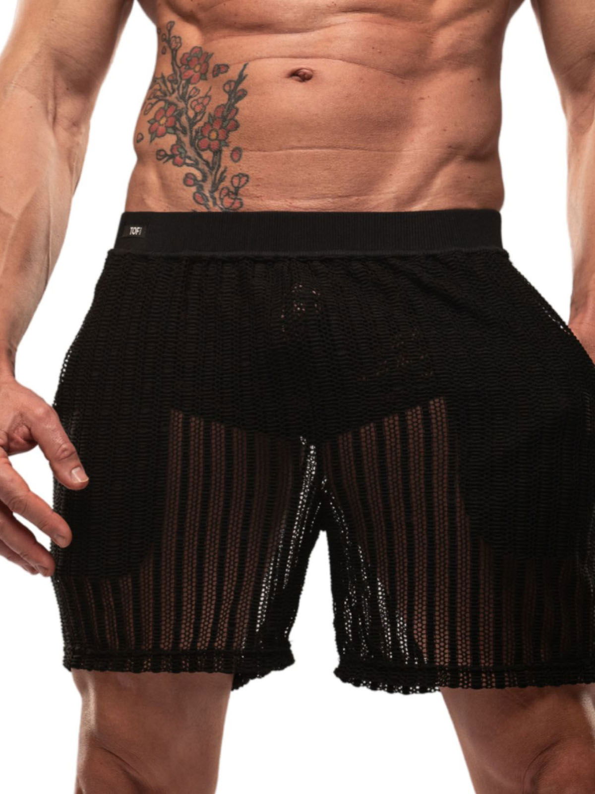 Brunos \ NEU \ TOF Paris \ Sheer Mykonos Long Short | Black