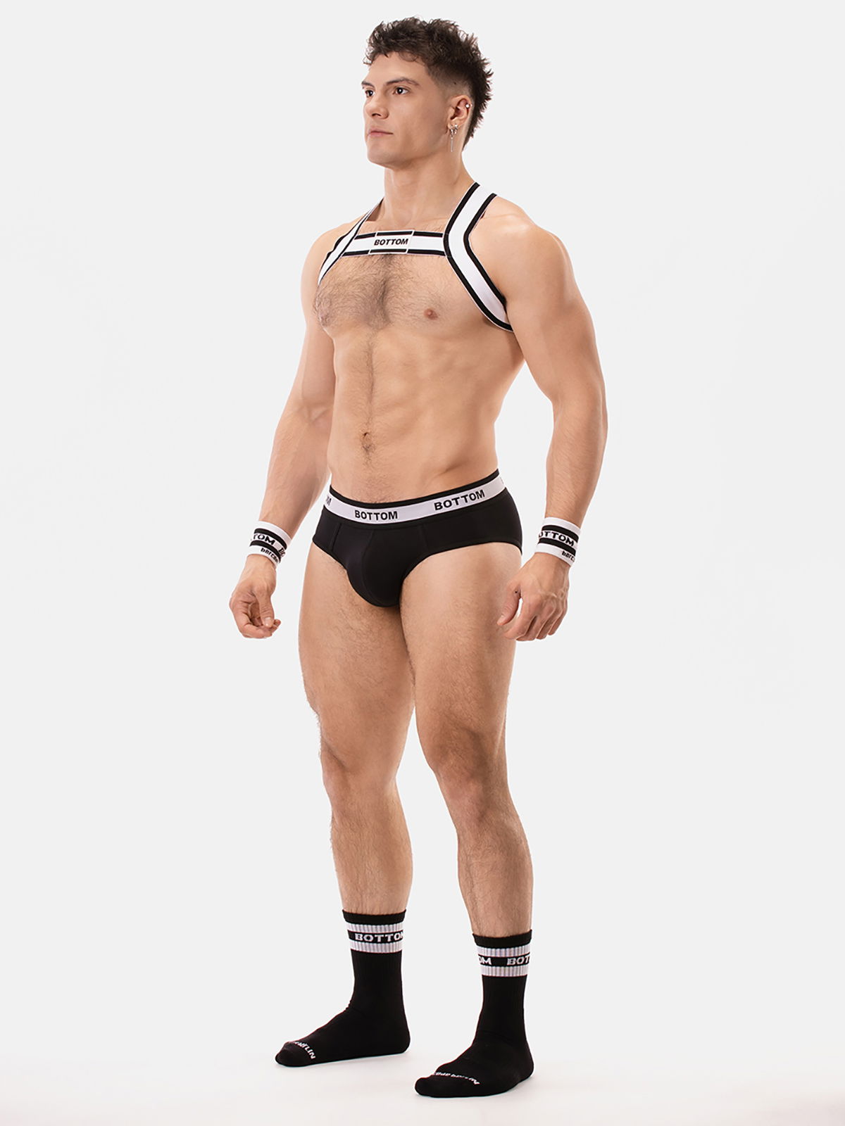 Brunos \ Jocks \ Barcode Berlin \ Backless Brief BOTTOM | Black/White