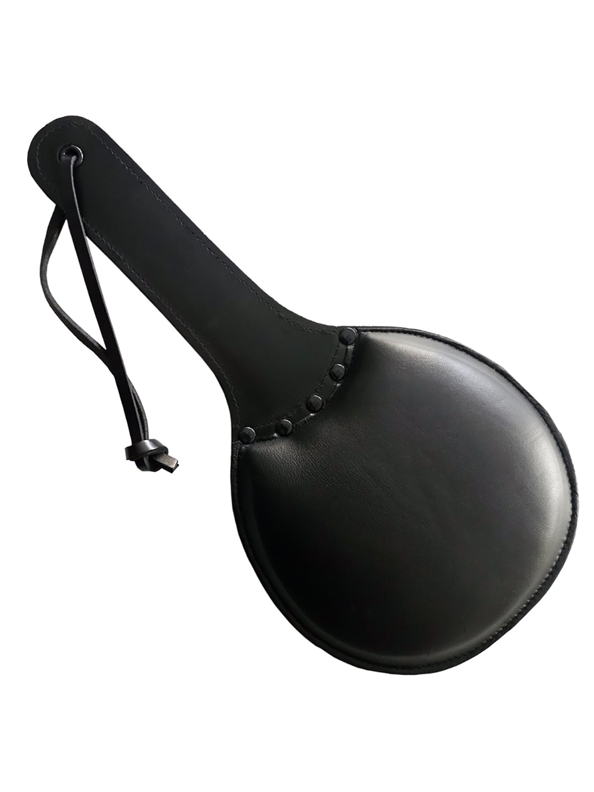 Leder Ping Pong Paddle gepolstert | Black|Black