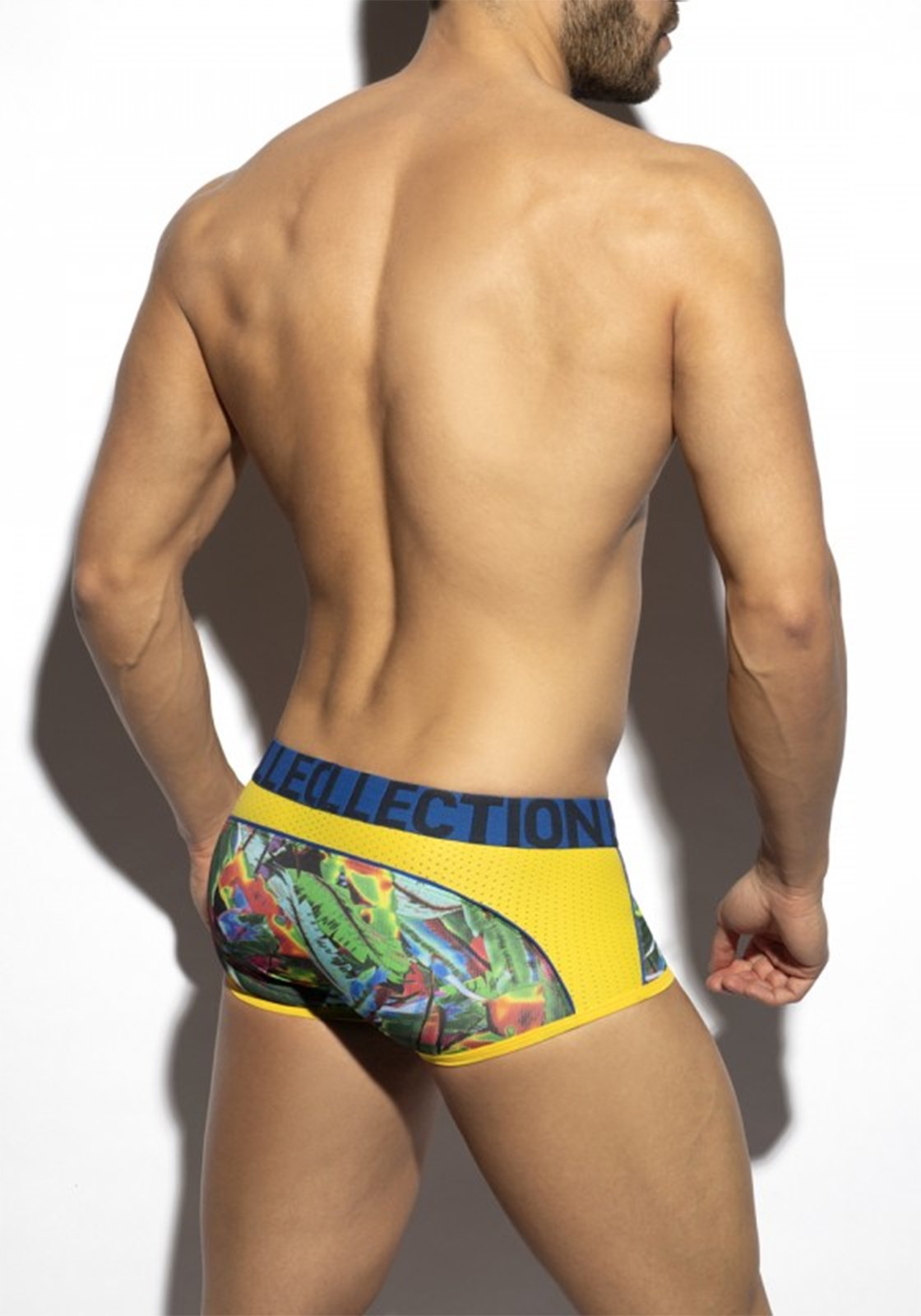 ES Collection Floral Mesh Trunk | Yellow