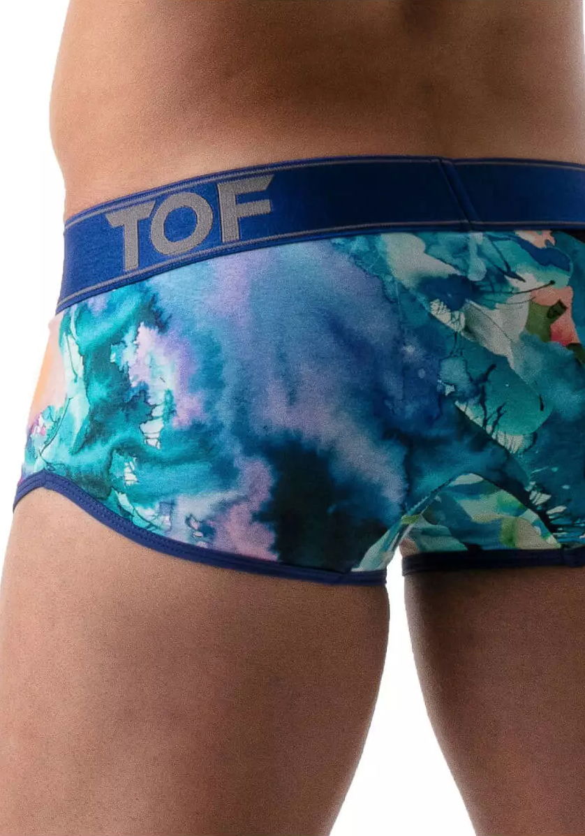 Brunos \ Boxer | Trunks \ TOF Paris \ Tie Dye Push-Up Trunk | Blue