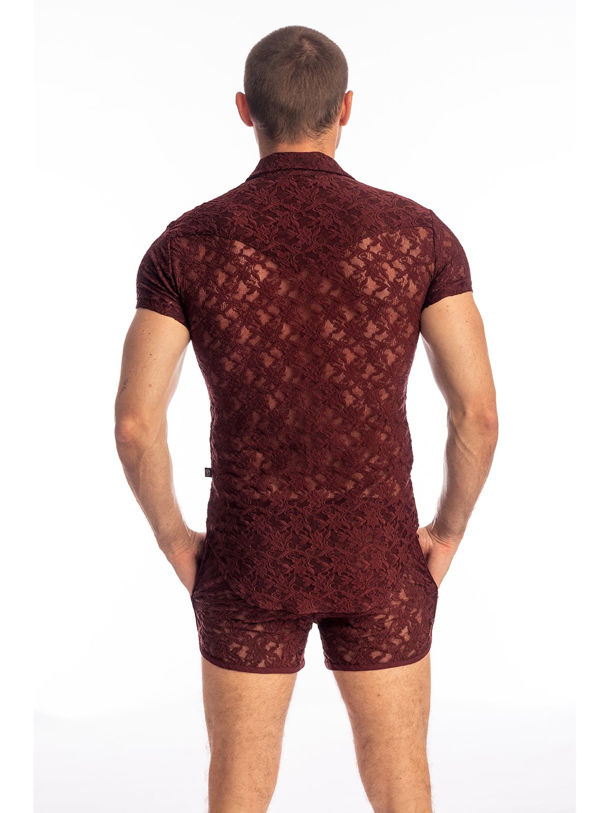 Lotus Short Sleeve Shirt | Burgundy