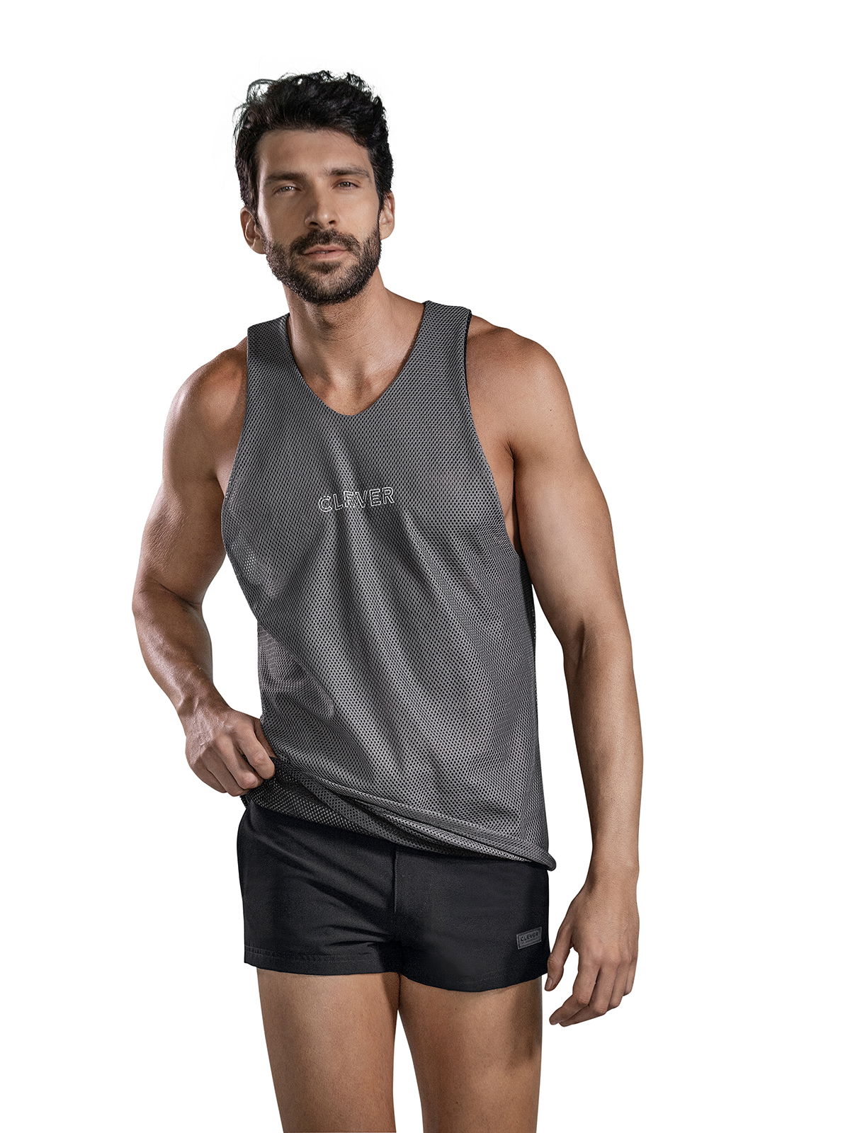 Brunos \  \ Clever \ Fit Tank Top | Black/Grey