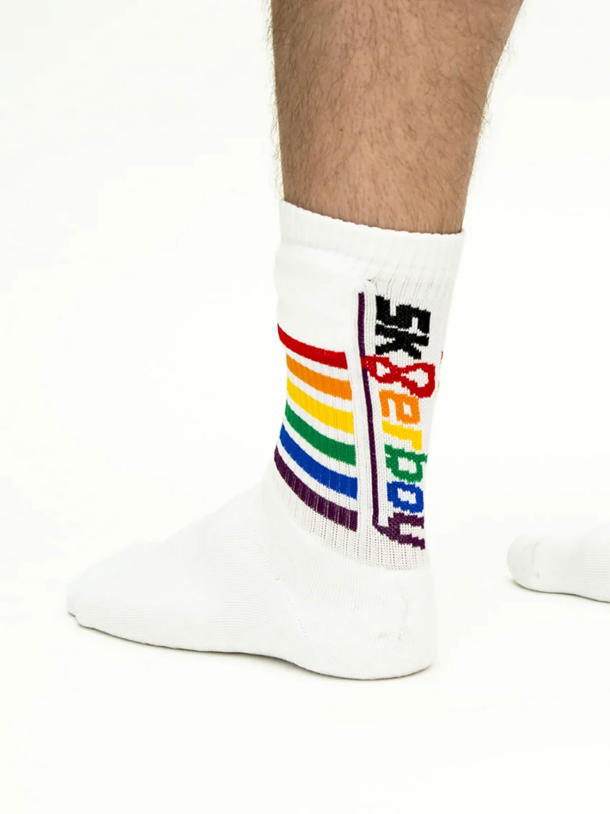 Brunos \  \ Sk8erboy \ PRIDE Socks | White