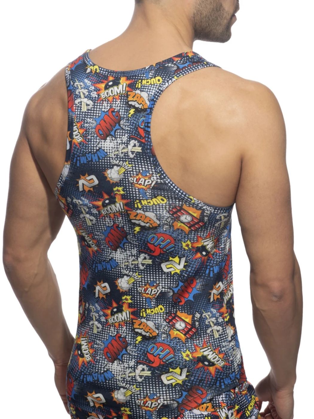 Brunos \ ADDICTED \ Addicted \ Comic Tank Top | Navy