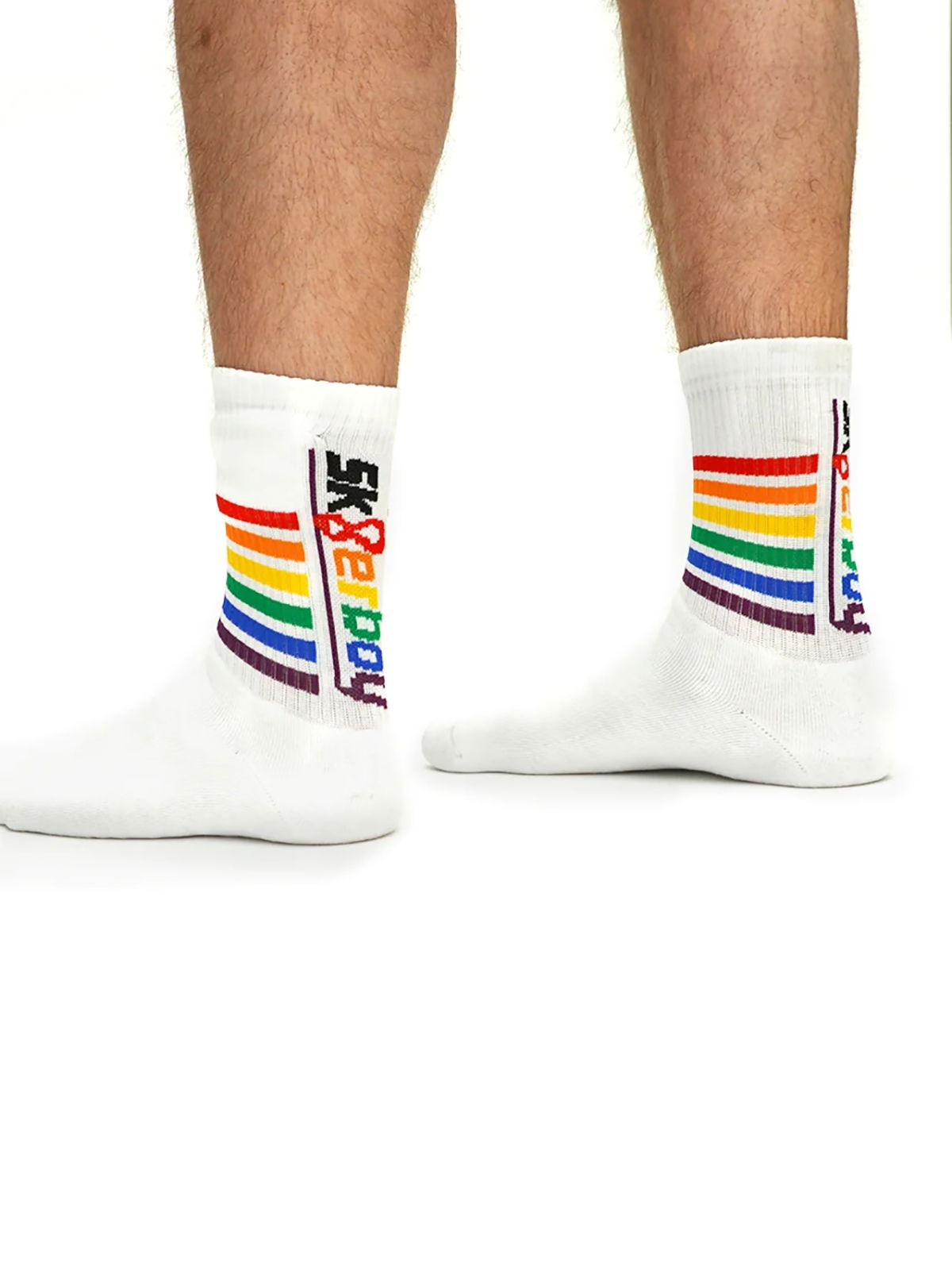 Brunos \  \ Sk8erboy \ PRIDE Socks | White