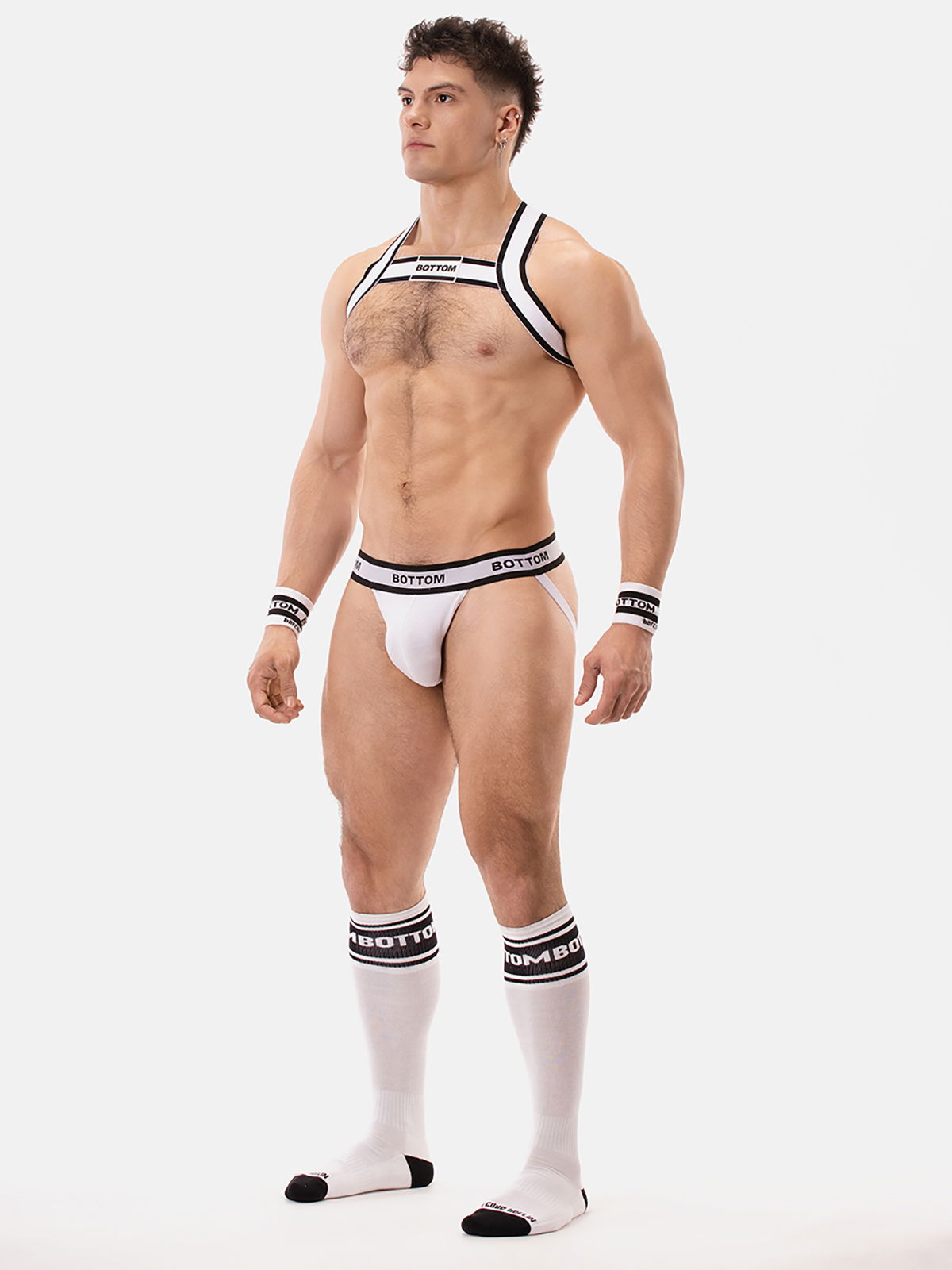 Brunos \  \ Barcode Berlin \ Jockstrap BOTTOM | White/Black