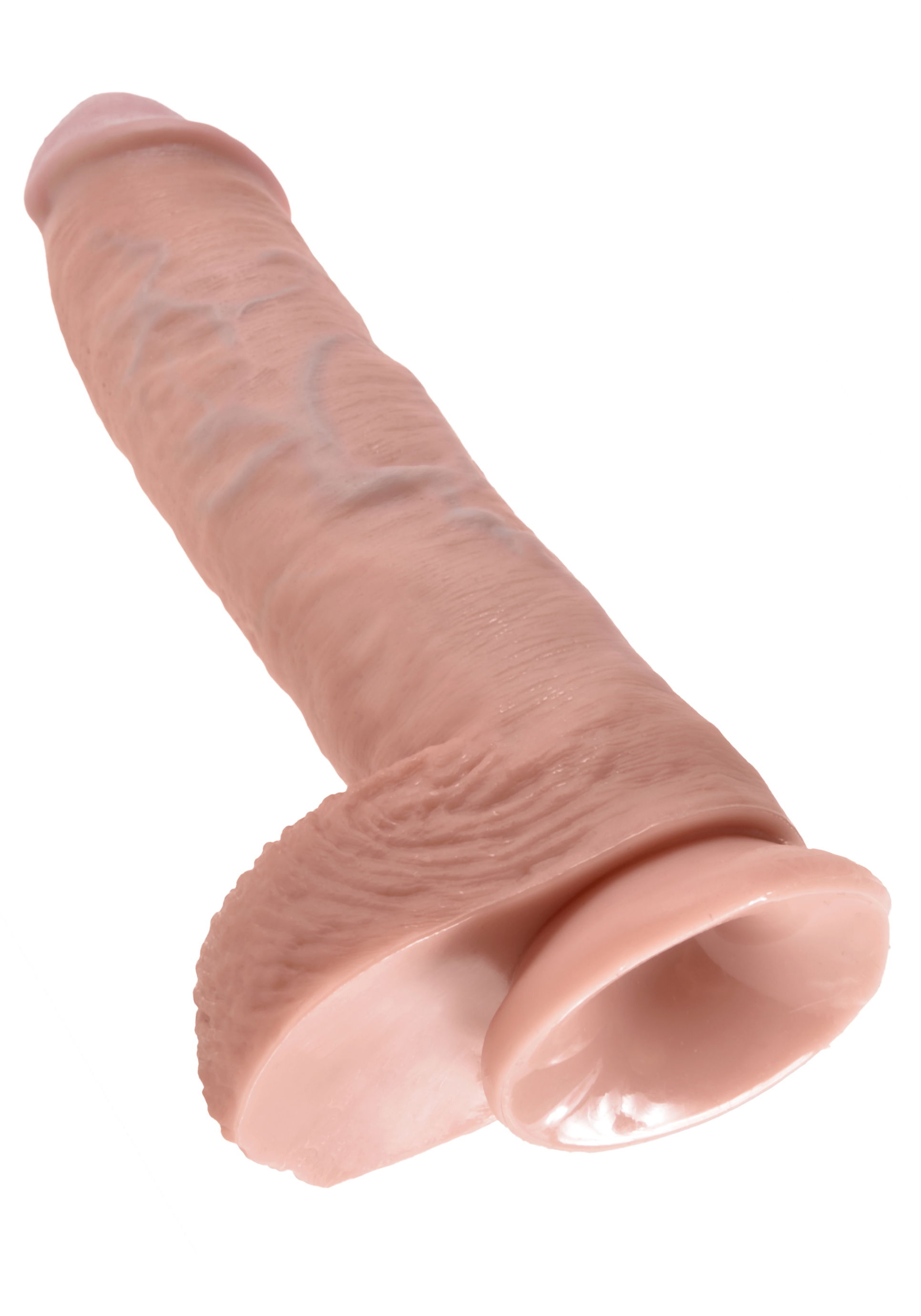 Brunos \ King Cock \ King Cock \ Dildo flesh with Balls 10"/ 25,4 x 5,1 cm