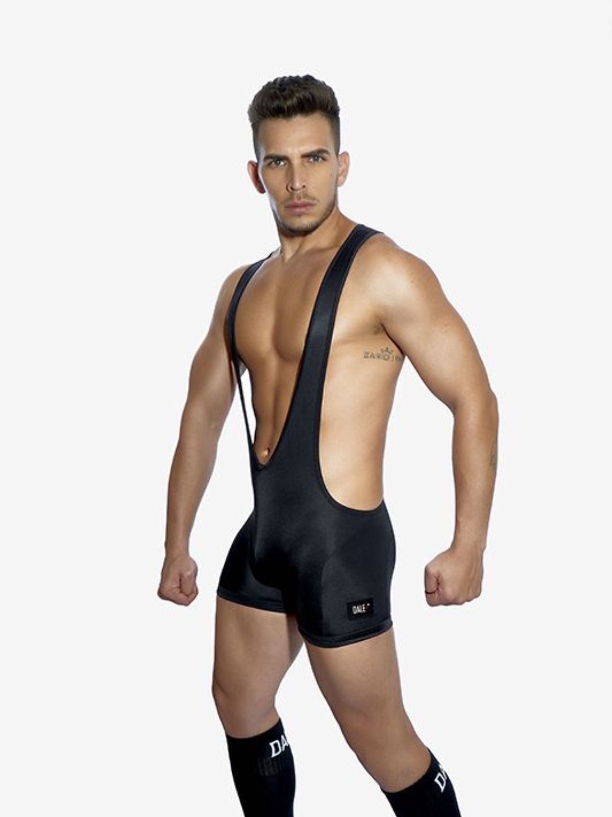 Top Up Wrestler - Singlet | Black