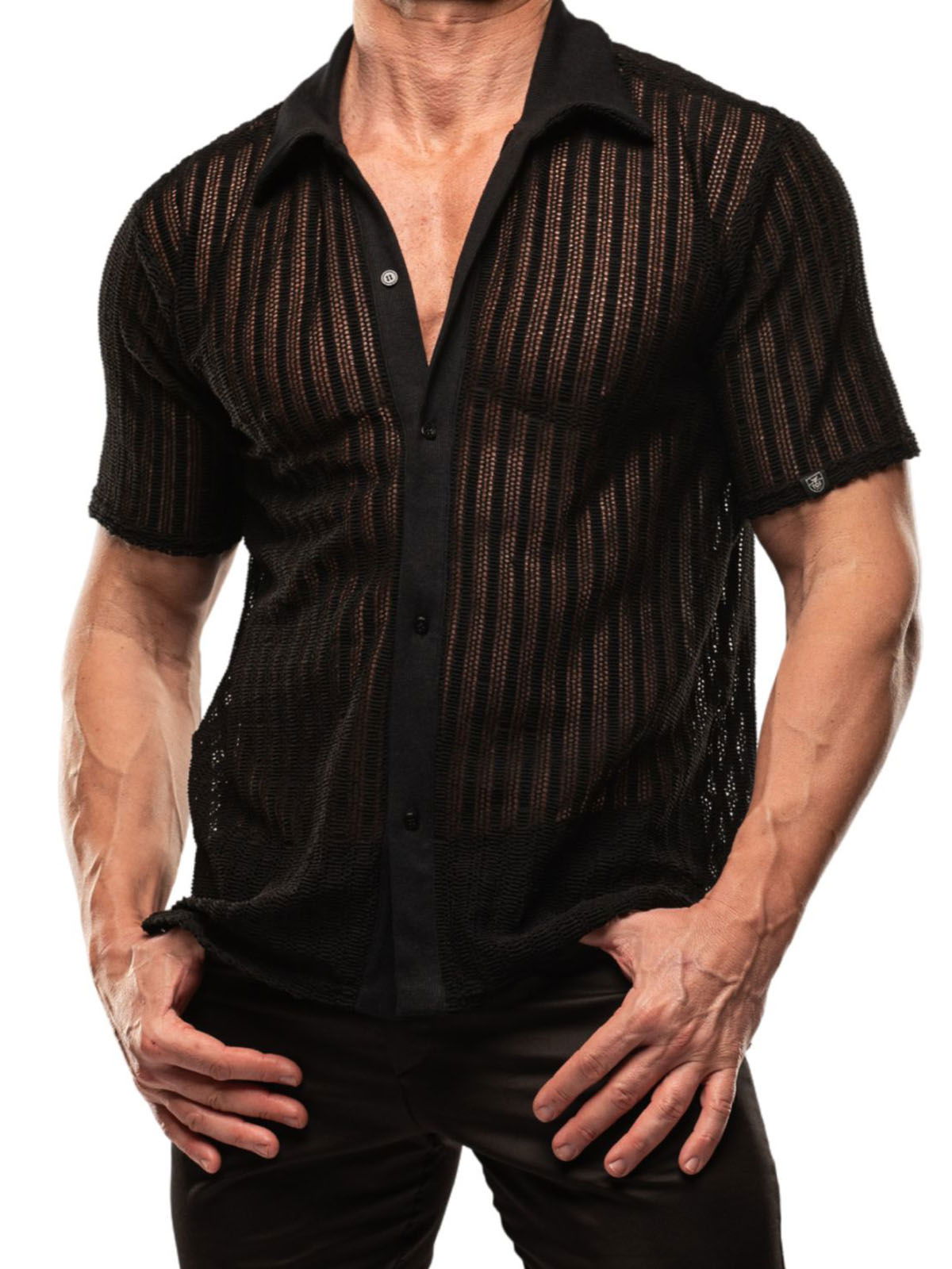 Brunos \ NEU \ TOF Paris \ Sheer Mykonos Shirt | Black
