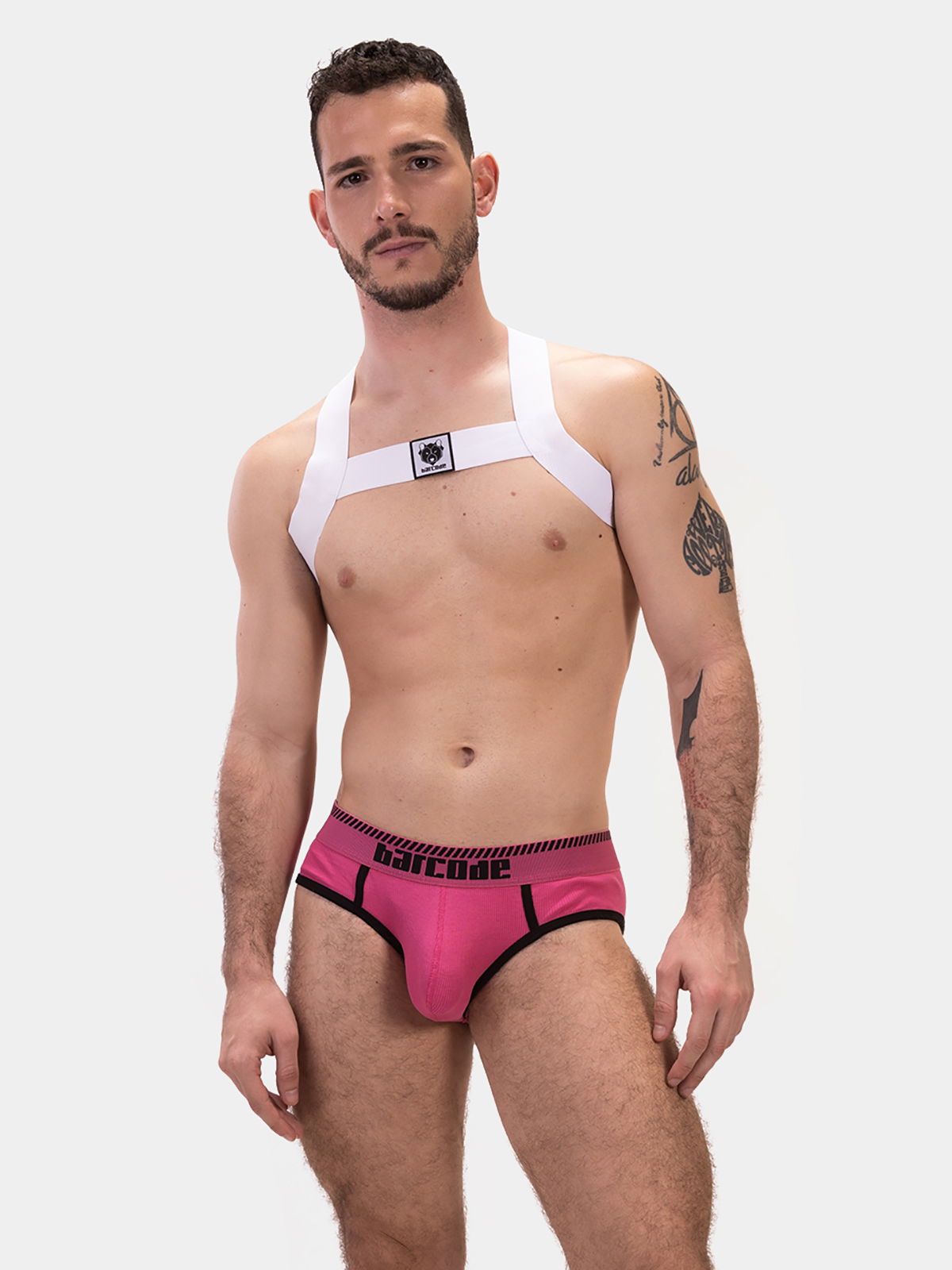 Brunos \ Neu \ Barcode Berlin \ Harness Leonsh | White