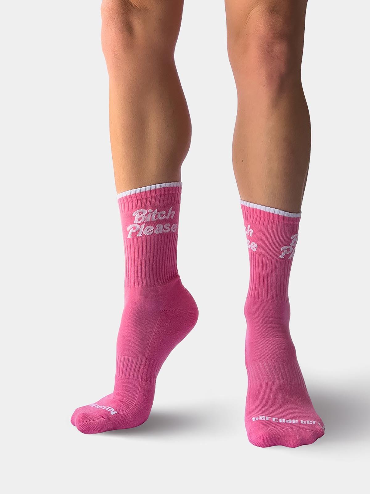Fun Socks "Bitch Please" | Pink/White