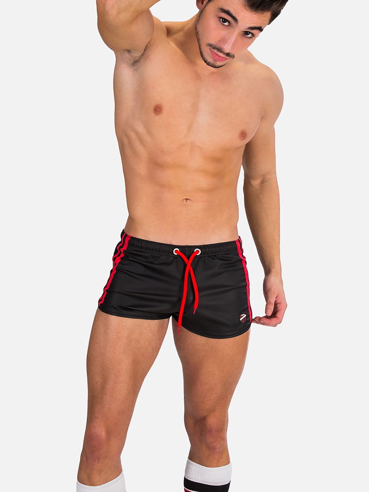 Brunos \  \ Barcode Berlin \ Short Byron Laboratory | Black/Red