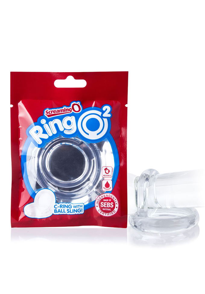 Brunos \ Screaming O \ Screaming O \ RingO 2in1 Cockring und Ballstretcher | Clear