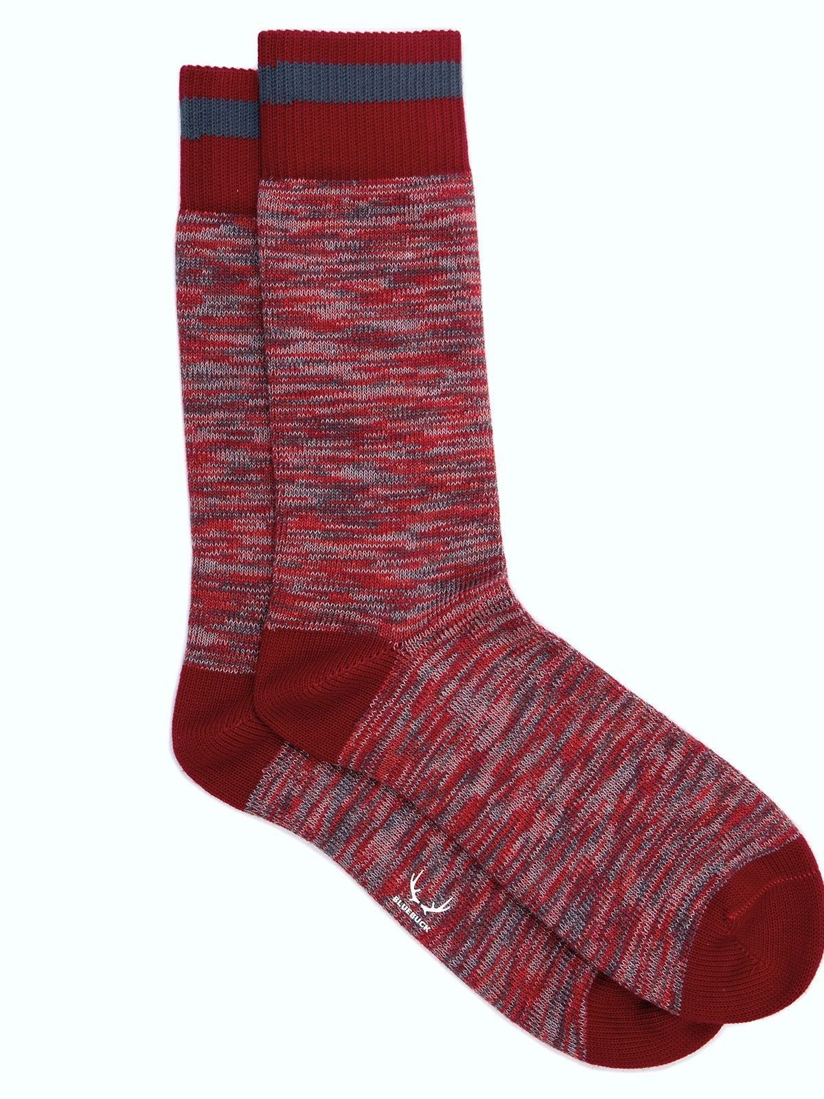 Brunos \  \  \ Nautical Socks | Red/Grey