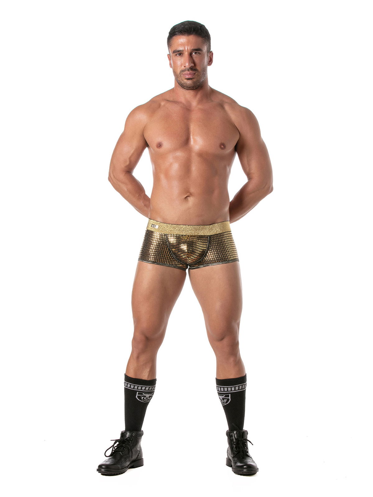 Brunos \ Boxer | Trunks \ TOF Paris \ Glitter Trunk | Gold