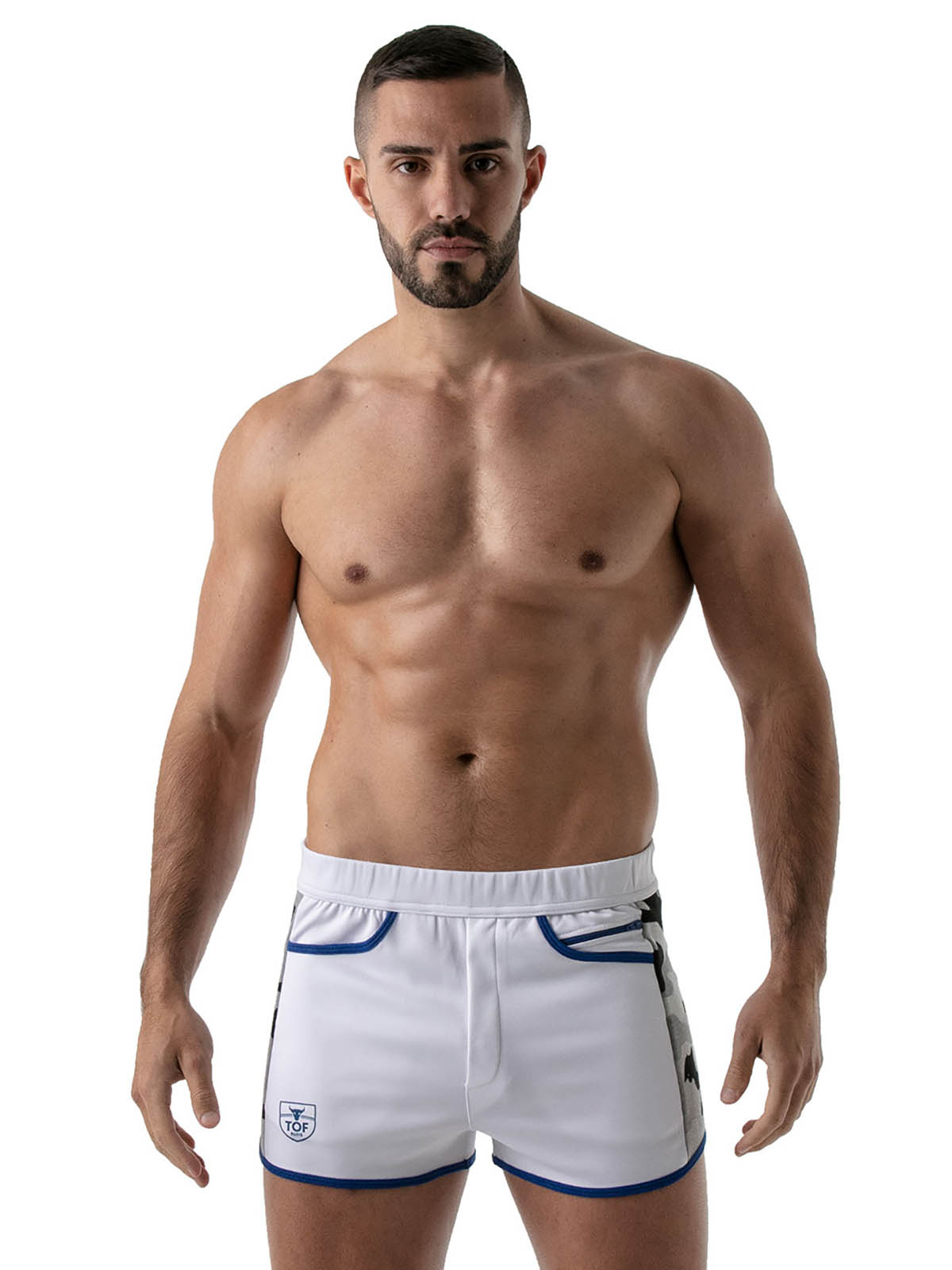 Brunos \ TOF Paris \ TOF Paris \ Camo Gym Shorts | White