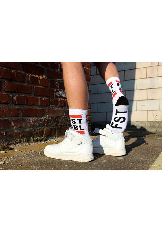 Brunos \ Sk8erboy \ Sk8erboy \ FST ABL Socks | White