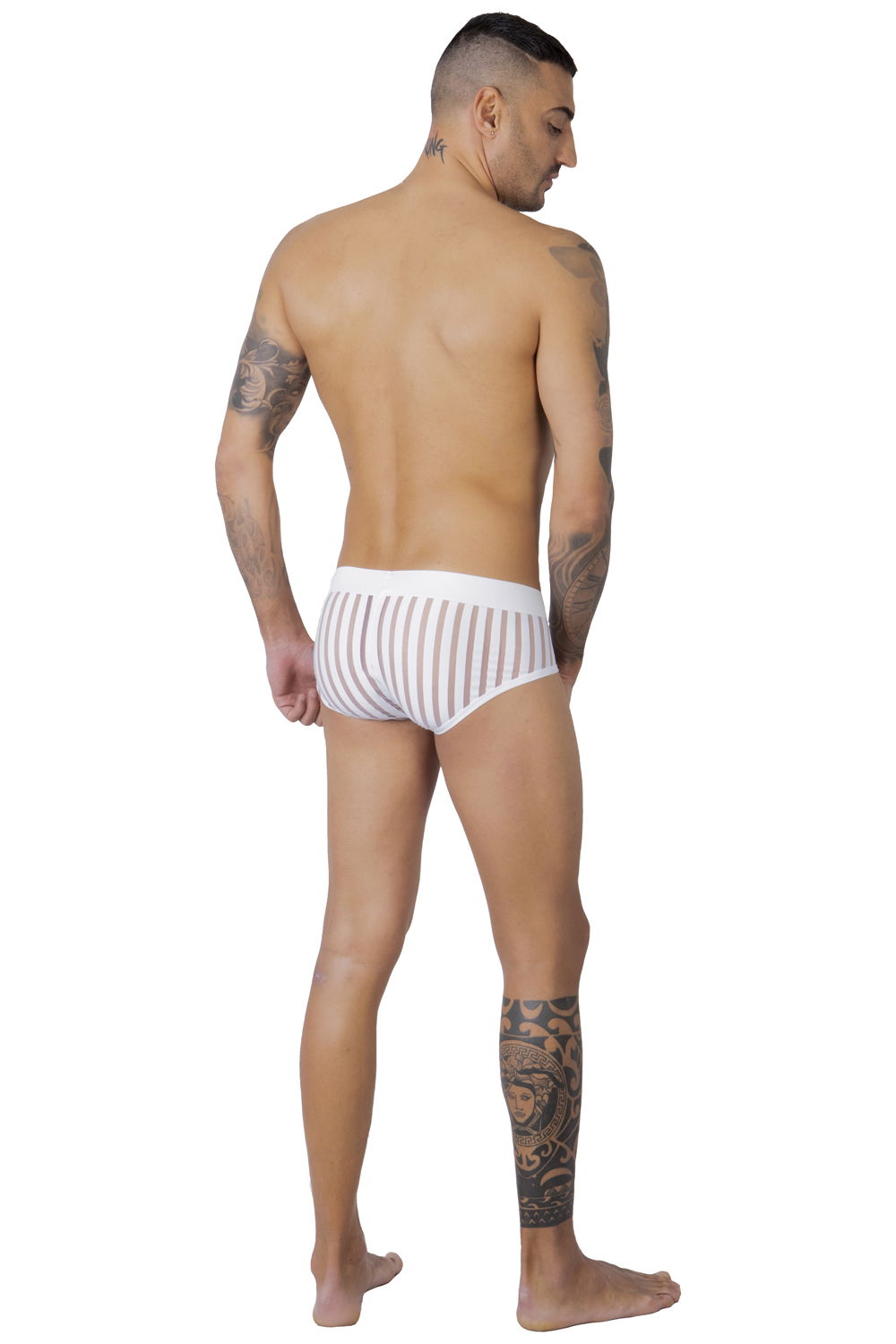 Brief Push-Up Stripes | White