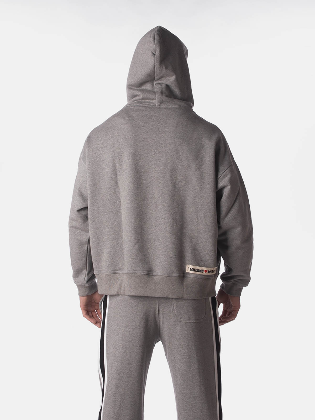 Brunos \ Hoodies \ Barcode Berlin \ Hoodie Fleece Oversize Fucking Hot | Grey