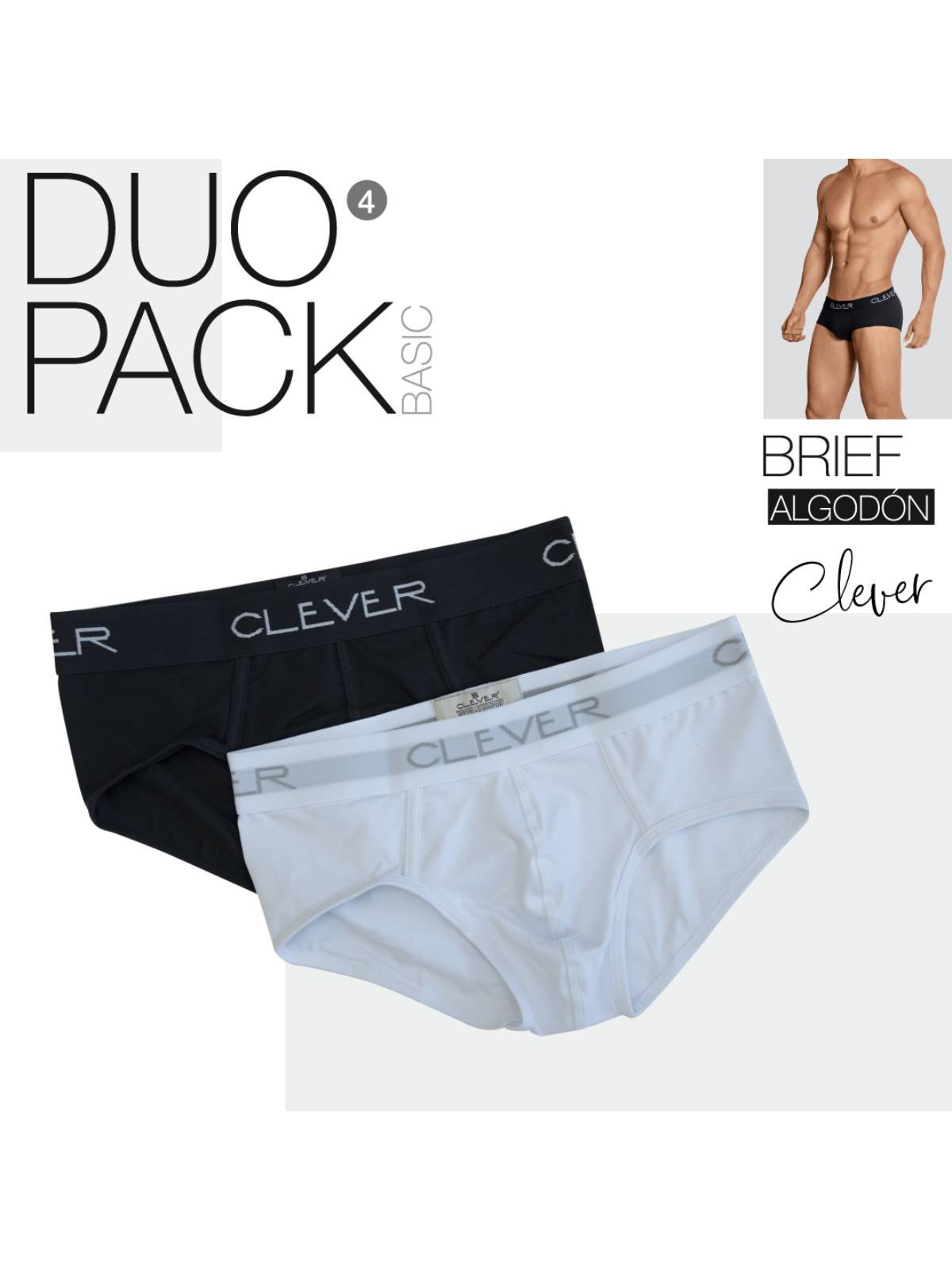 Clever Basic Brief Duo Pack  Brief men underwear bei BRUNOS bestellen