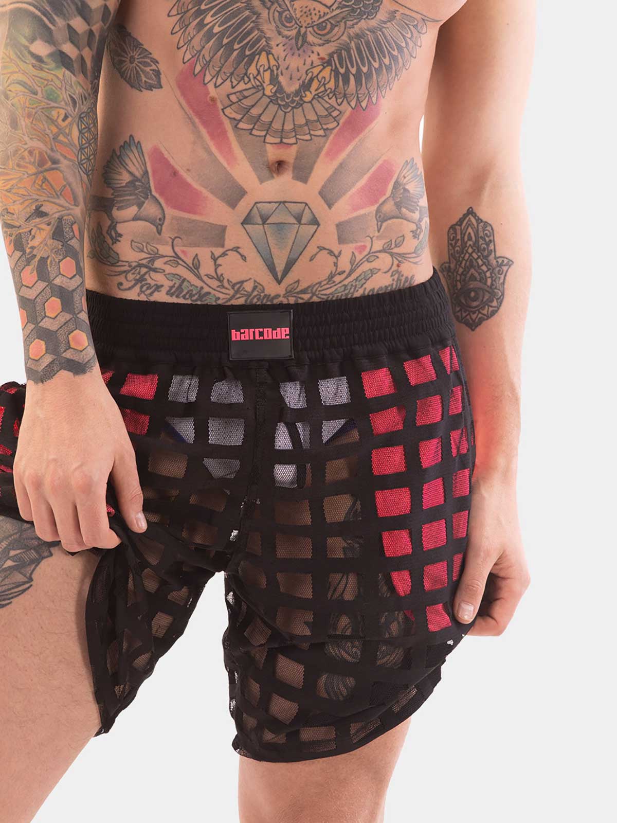 Brunos \ Fashion Sale \ Barcode Berlin \ Short Waylon | Black/Neonpink