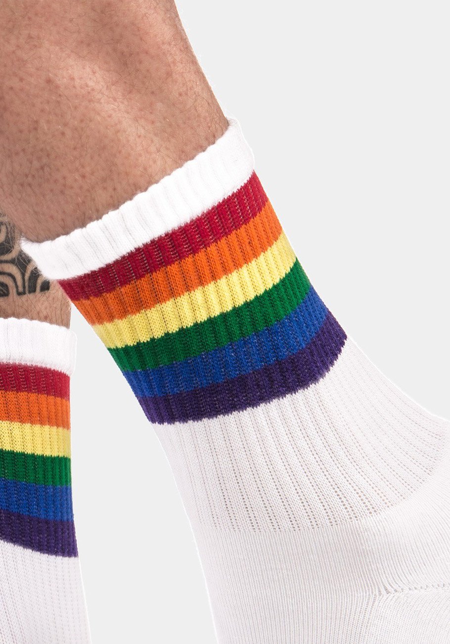 Pride Half Socks | White