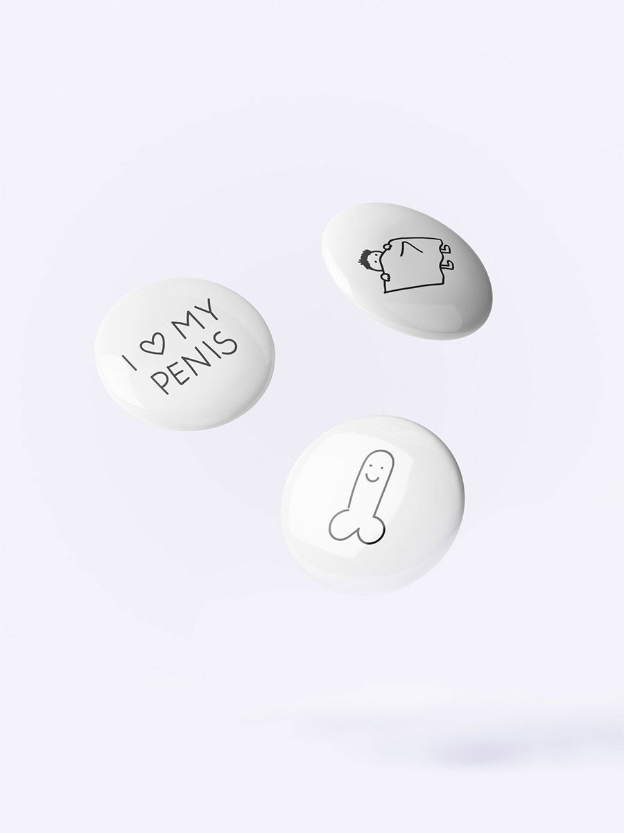 Butt-Ons "I love my Penis" | 3-Pack Brunos \ \ Dicks Don't Lie \ Butt-Ons "I love my Penis" | 3-Pack