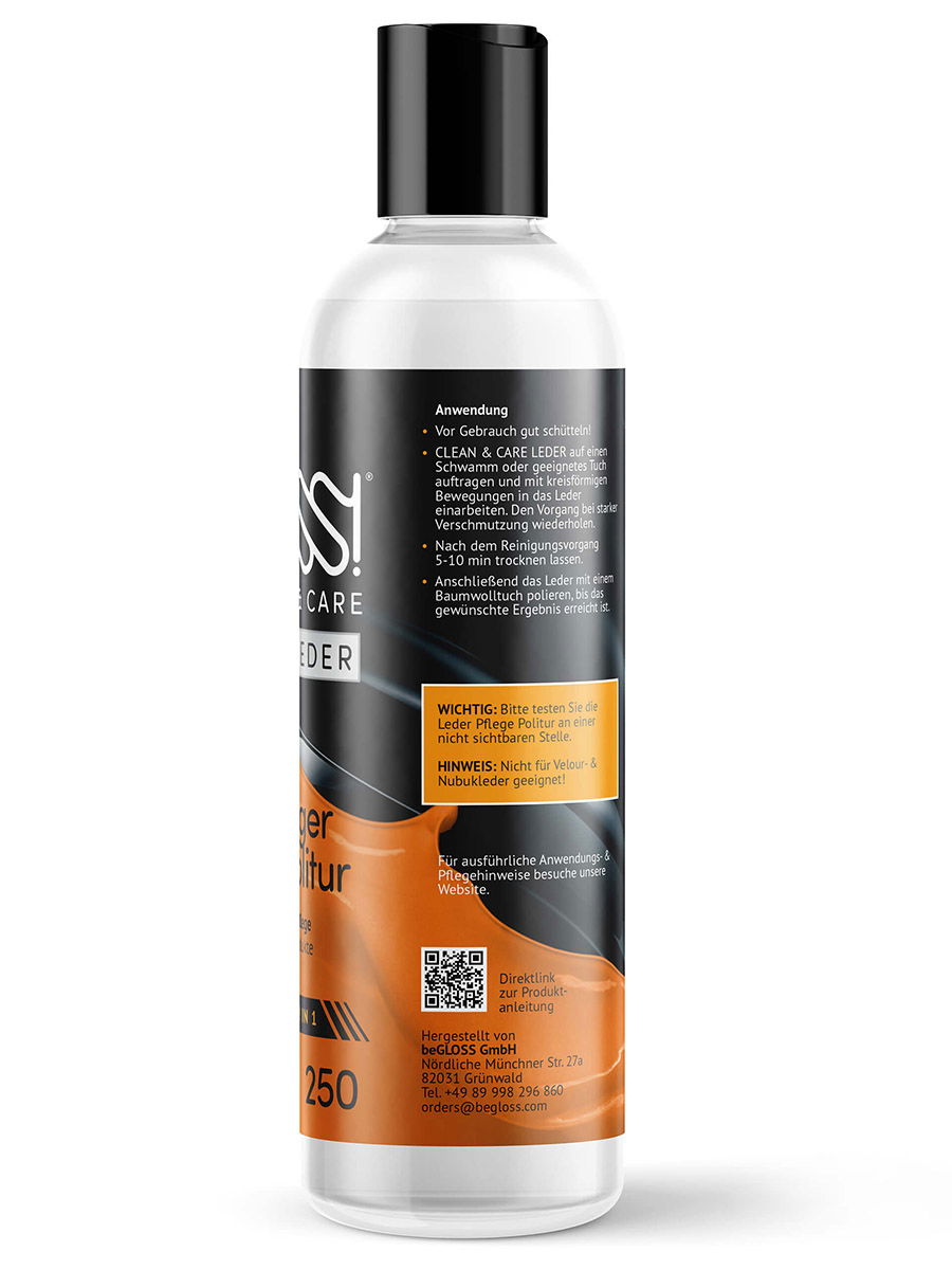 Reiniger LEDER Clean & Care | 250 ml - Leder Reiniger 2 in 1