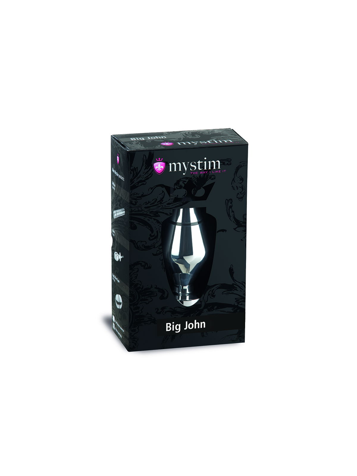 Brunos \  \ Mystim \ Big John Buttplug XL 13 x 6,5 cm | Silver